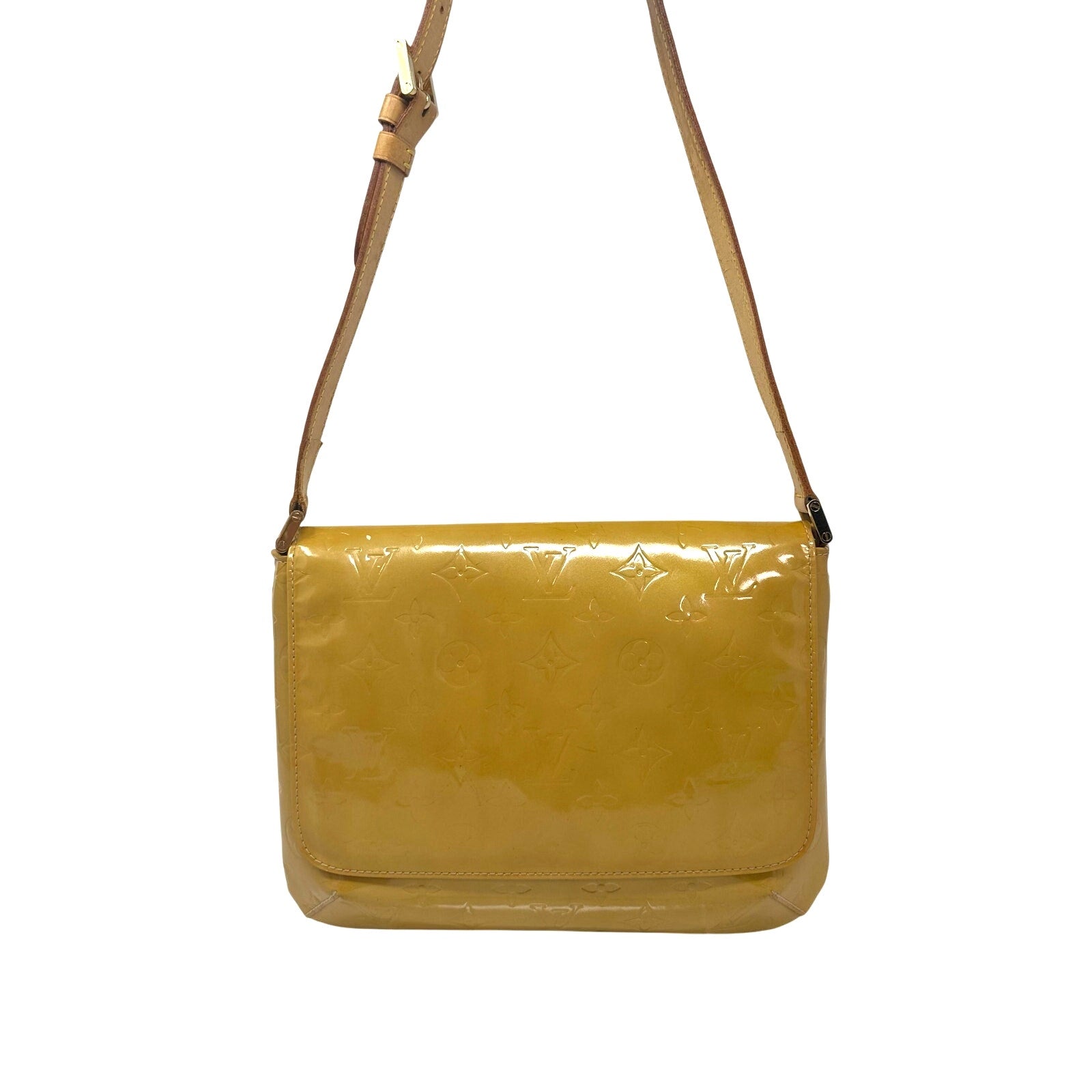 Louis Vuitton LV Vernis Yellow Thompson Street Shoulder Bag