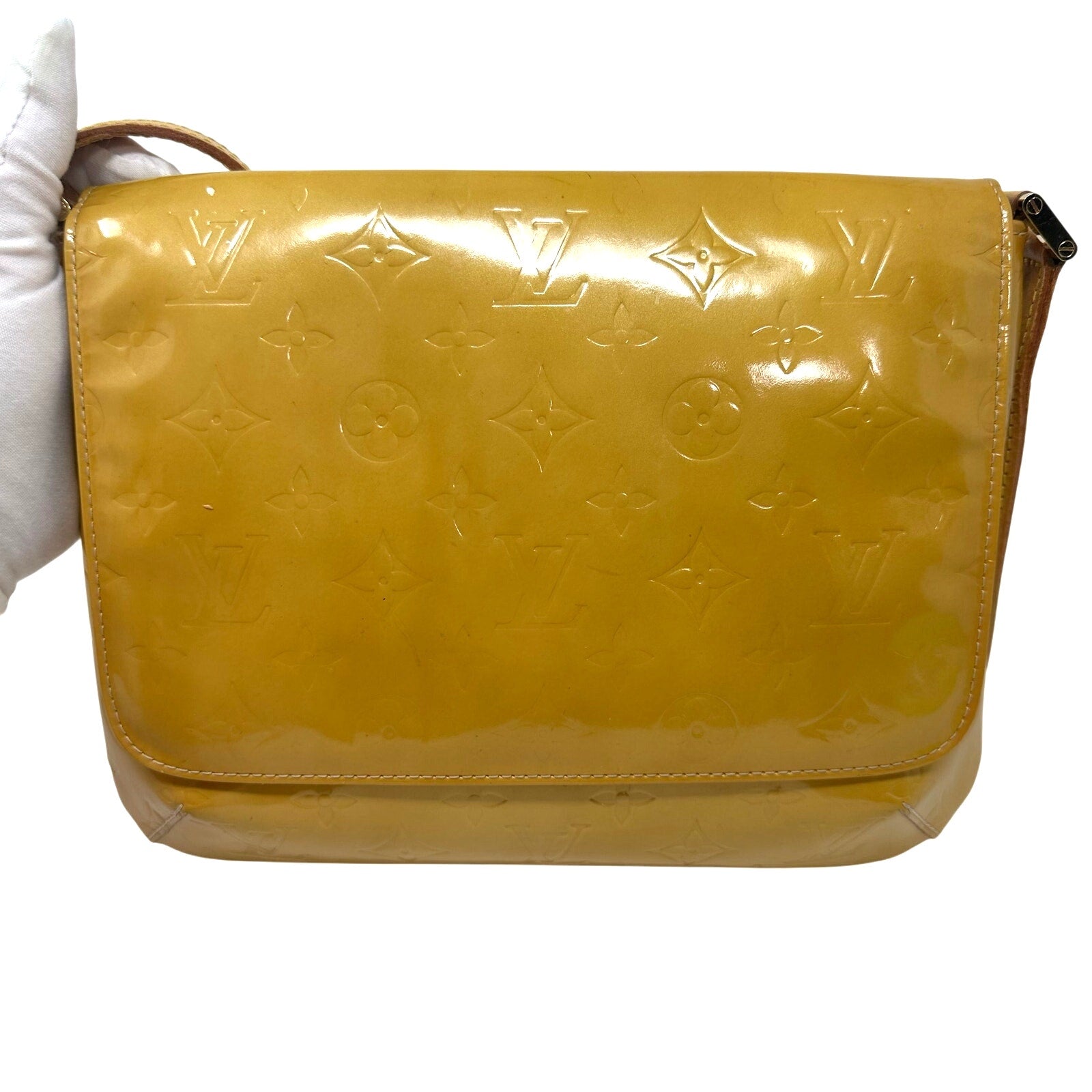 Louis Vuitton LV Vernis Yellow Thompson Street Shoulder Bag