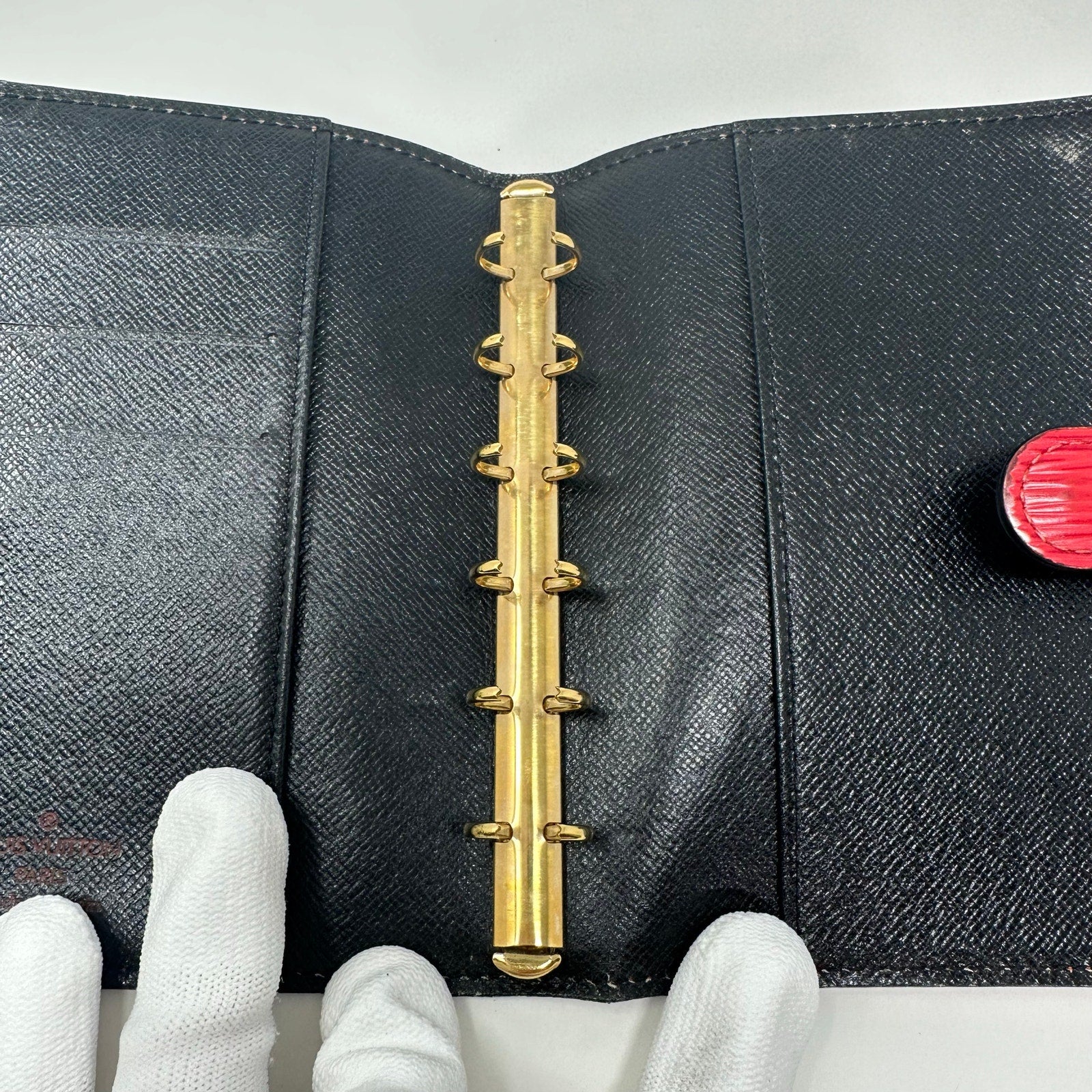 Louis Vuitton LV Diary Cover Agenda PM Epi Red