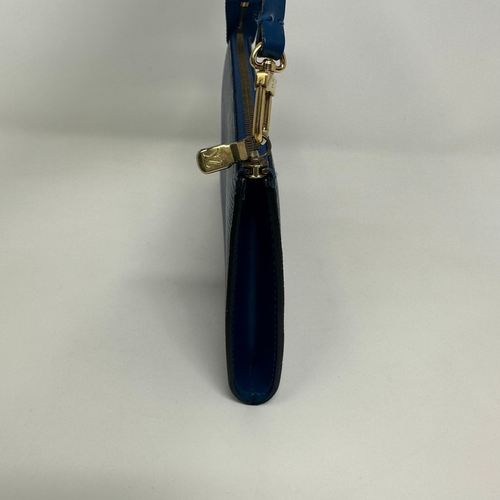 Louis Vuitton LV Blue Epi Leather Pochette Accessoires Pouch