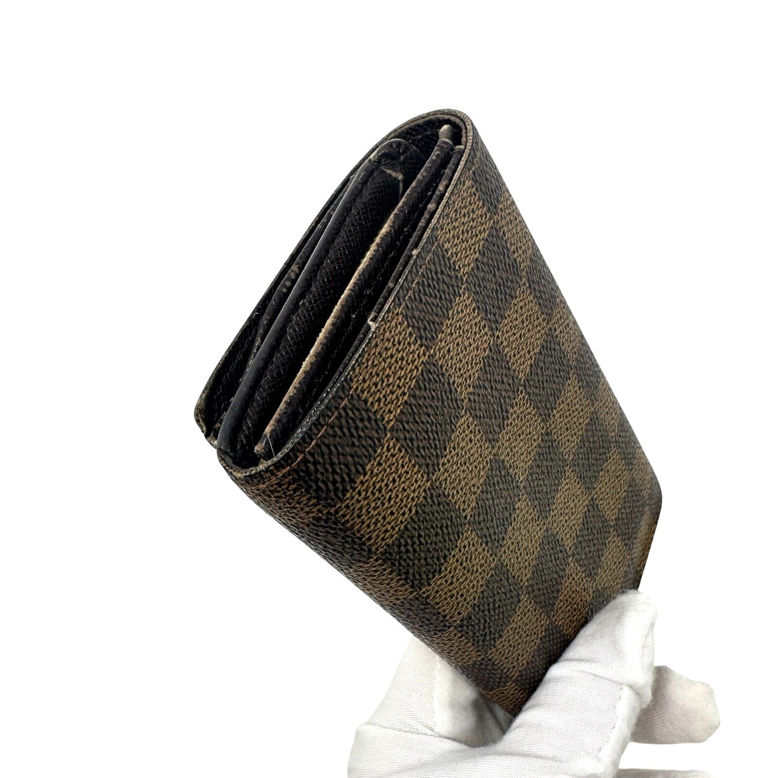 Louis Vuitton LV Damier Ebene Porte Monnaie Tresor Wallet