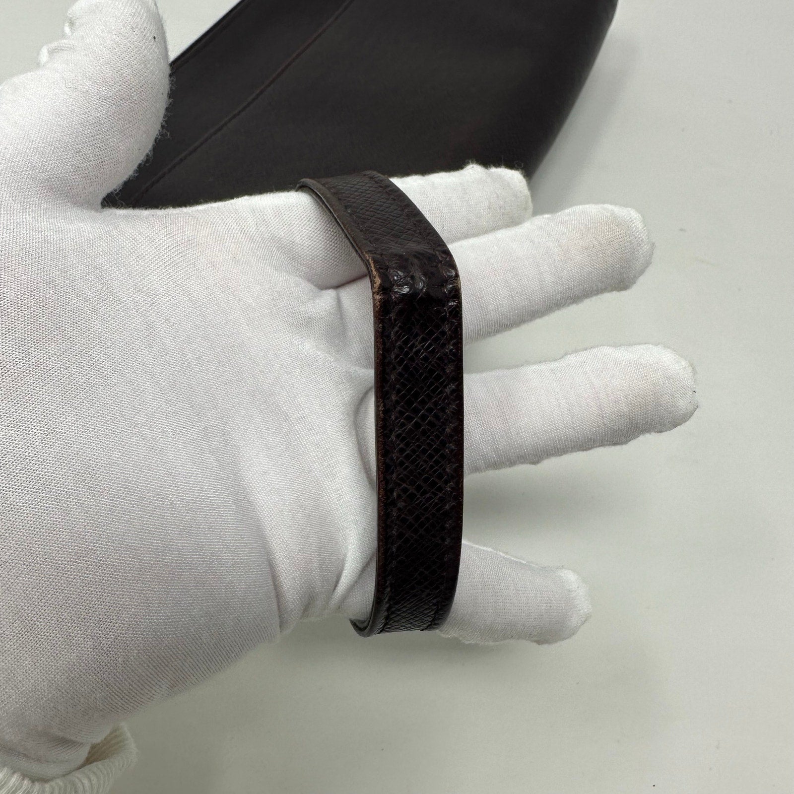 Louis Vuitton LV Bordeaux Taiga Leather Baikal Pouch Clutch Bag