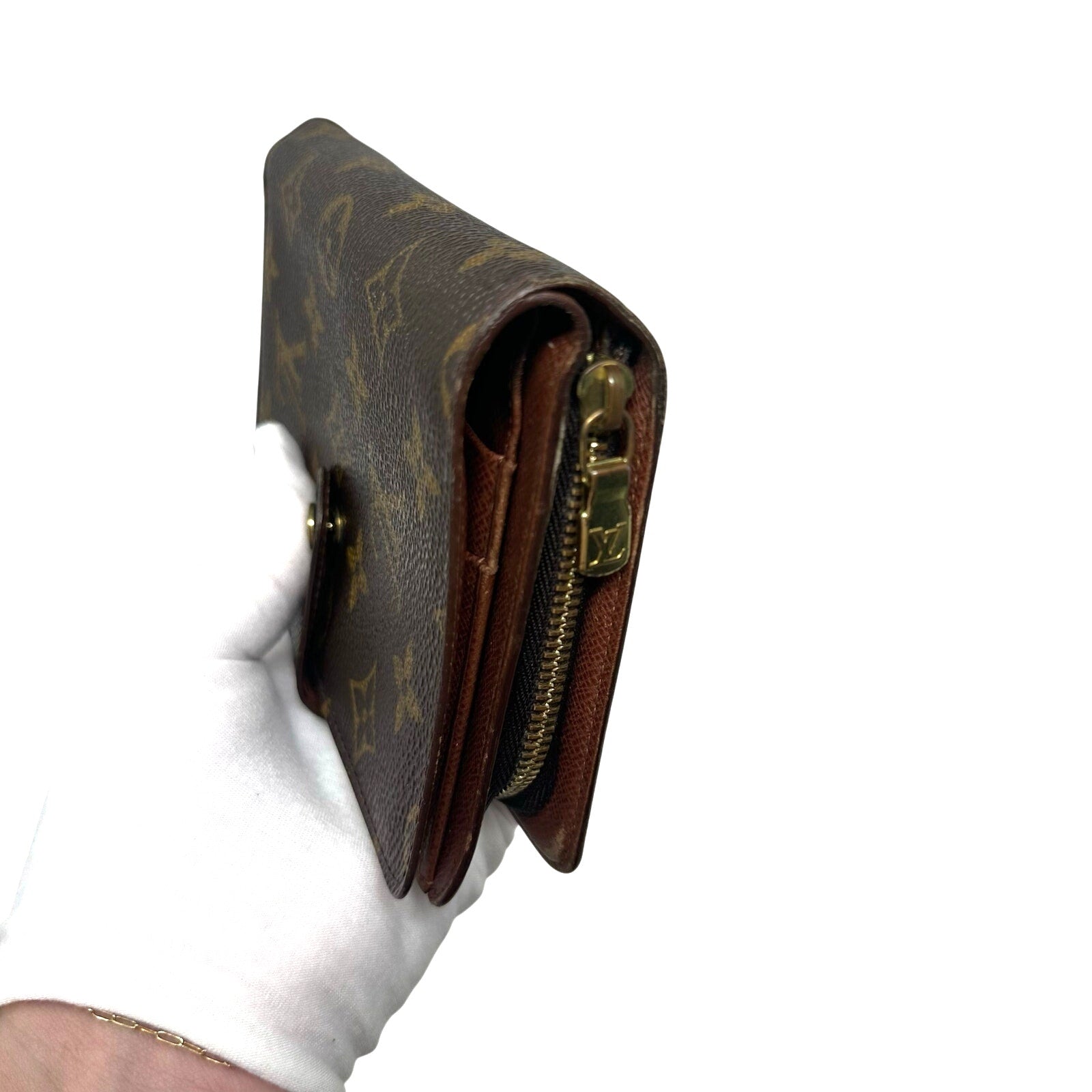 Louis Vuitton LV Porte Papier Zip Monogram Wallet
