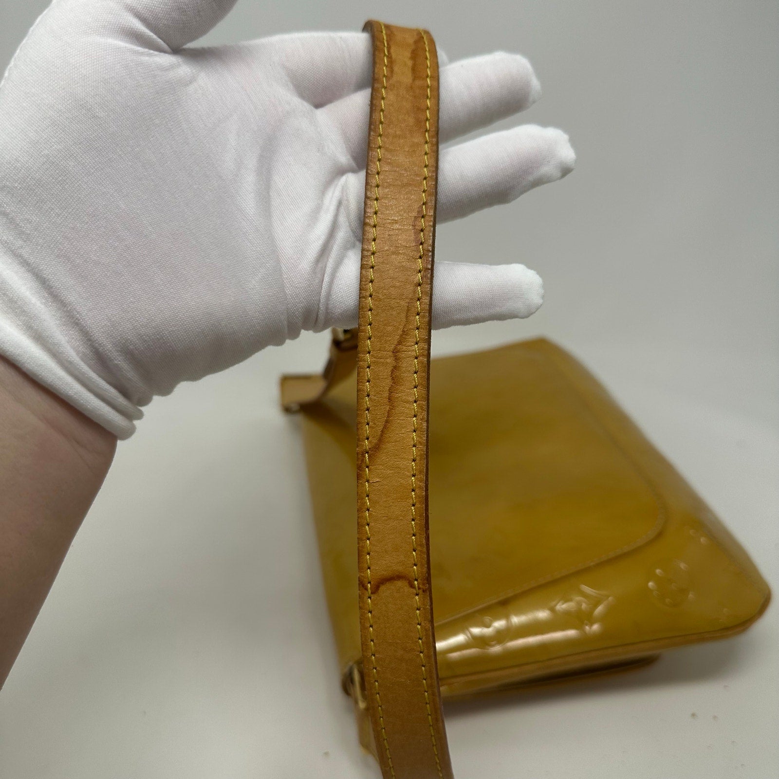 Louis Vuitton LV Vernis Yellow Thompson Street Shoulder Bag