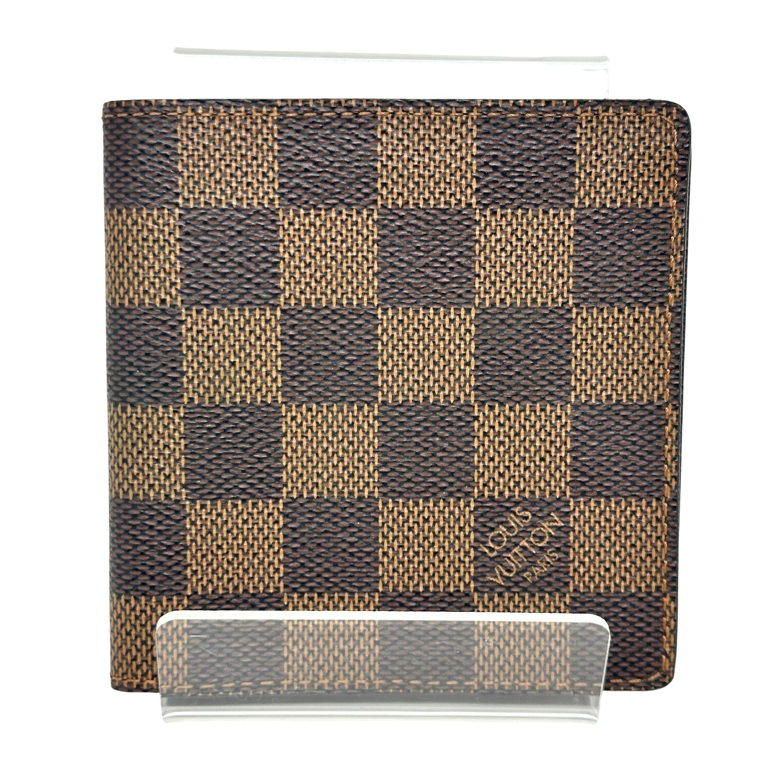 Louis Vuitton LV Damier Ebene Slim Card Holder Bifold Wallet