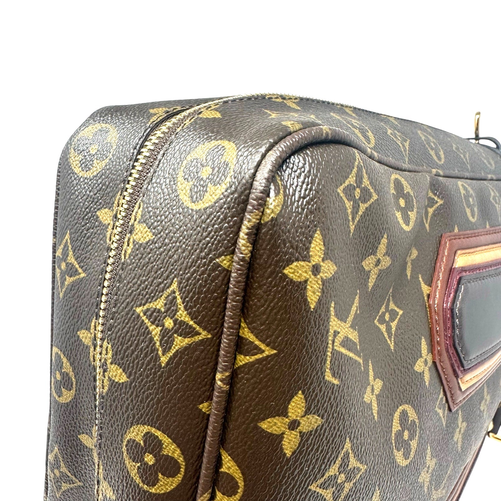 Louis Vuitton LV Monogram Bequia Porte Documents Vertical Bag