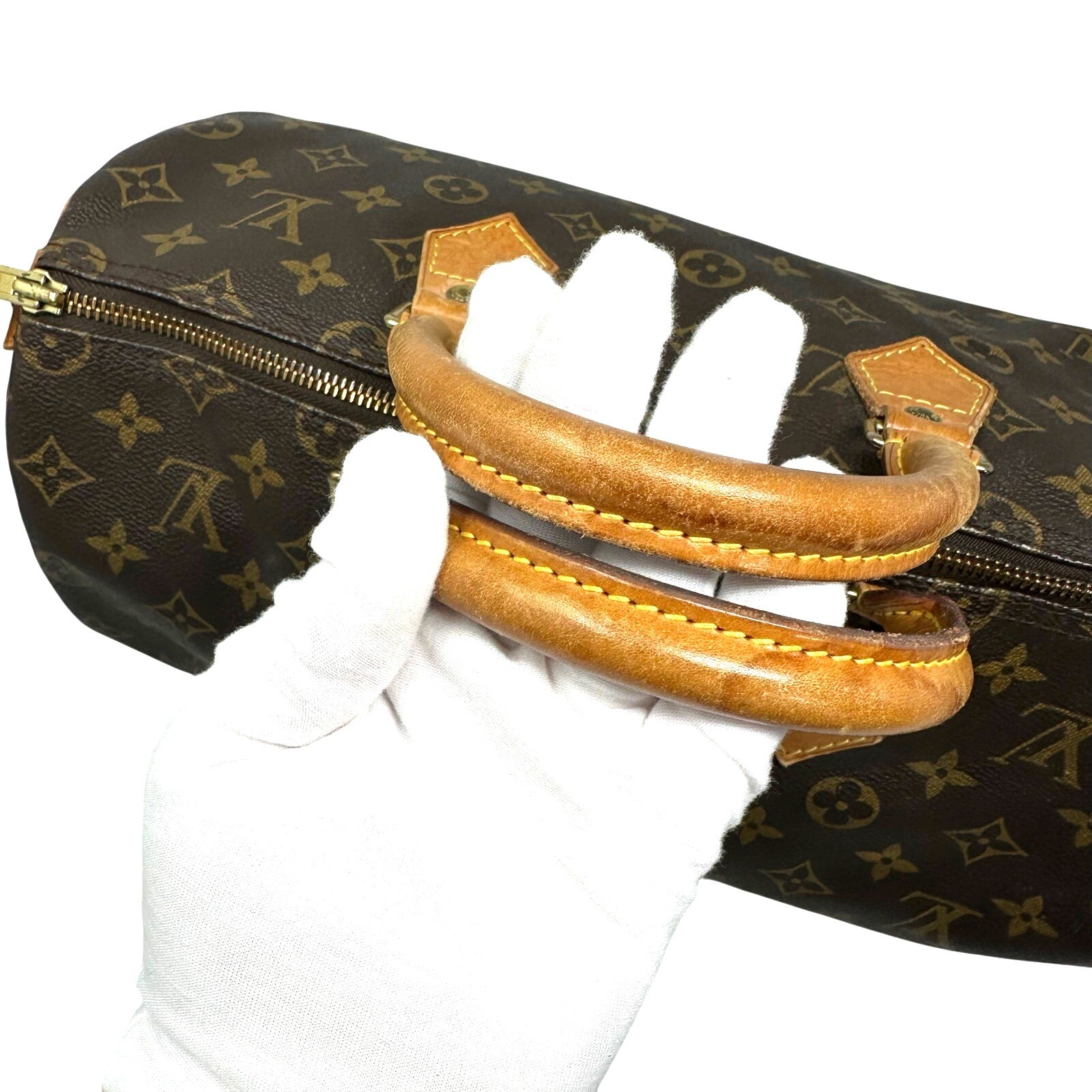 Louis Vuitton LV Monogram Speedy 35 Boston Bag