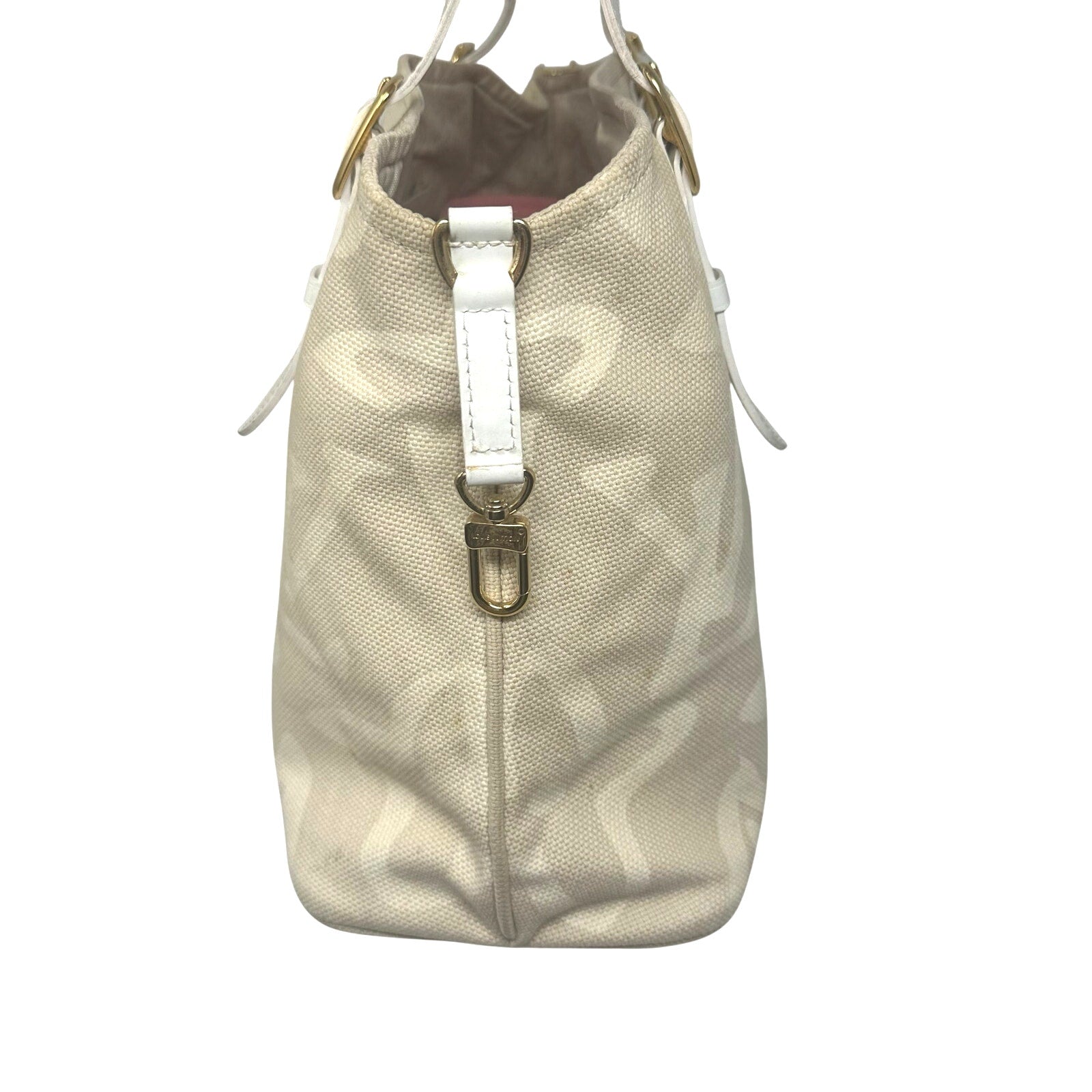 Louis Vuitton LV Tahitienne Cabas PM Tote Shoulder Bag Neutrals Beige Canvas
