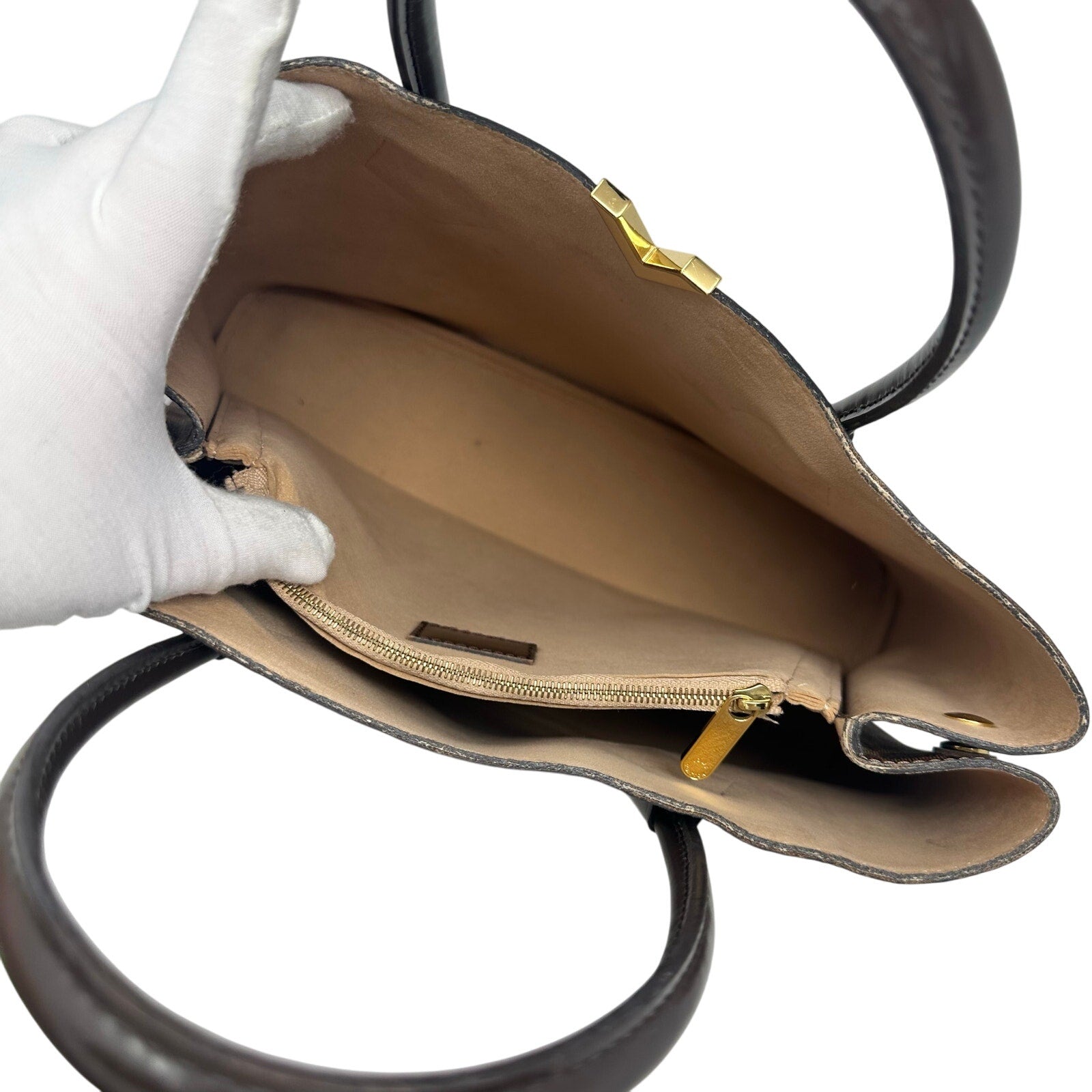 Louis Vuitton LV Damier Ebene Kensington handbag Purse