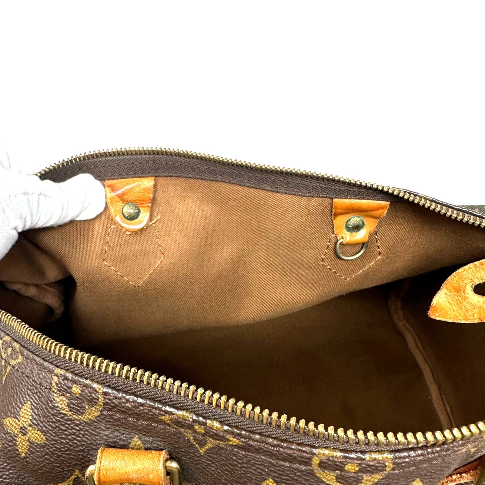 Louis Vuitton LV Monogram Speedy 35 Boston Bag