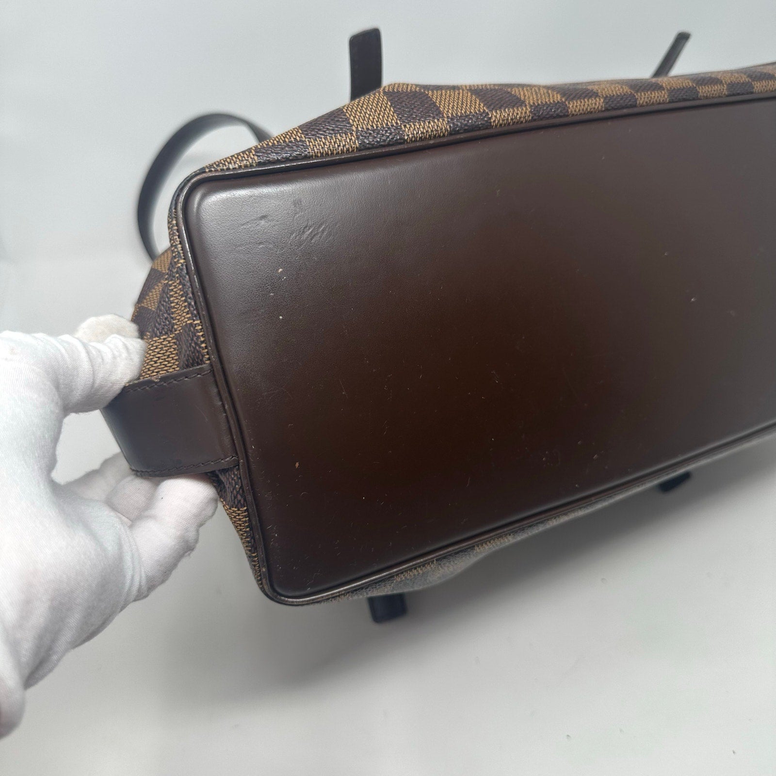 Louis Vuitton LV Tote Bag Chelsea Ebene Brown Damier