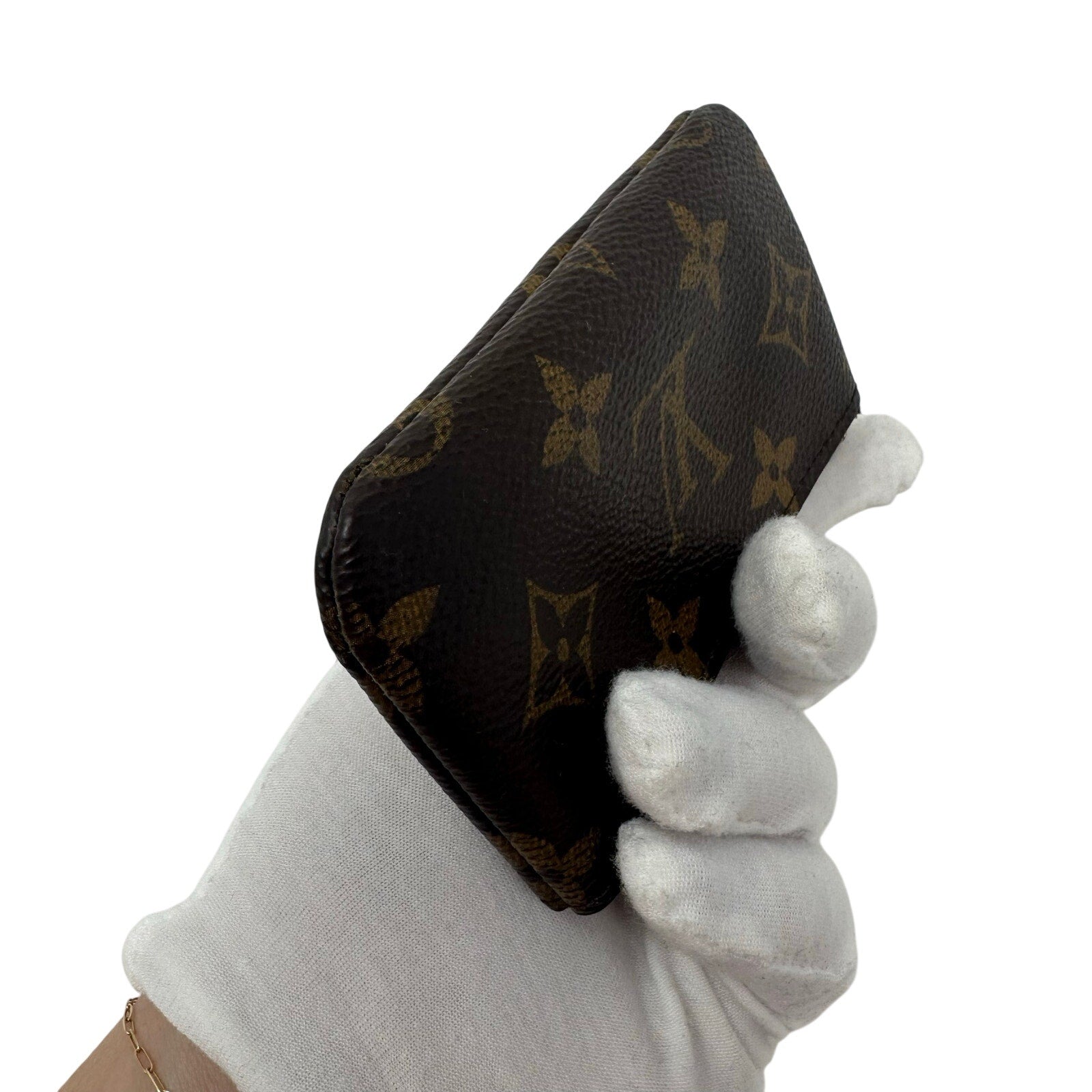 Louis Vuitton LV Monogram Key Coin Cles Zip Pouch Keychain