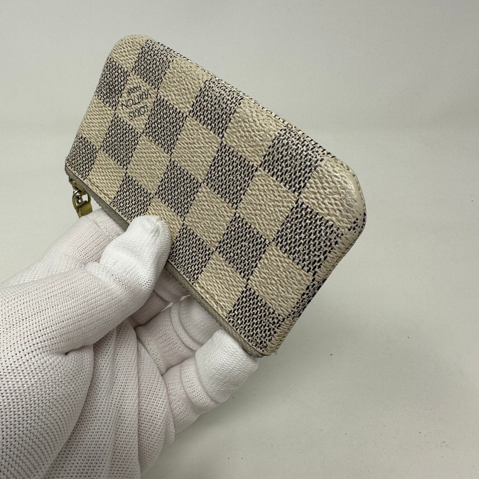 Louis Vuitton LV Damier Azure Coin Cles Pouch Keychain