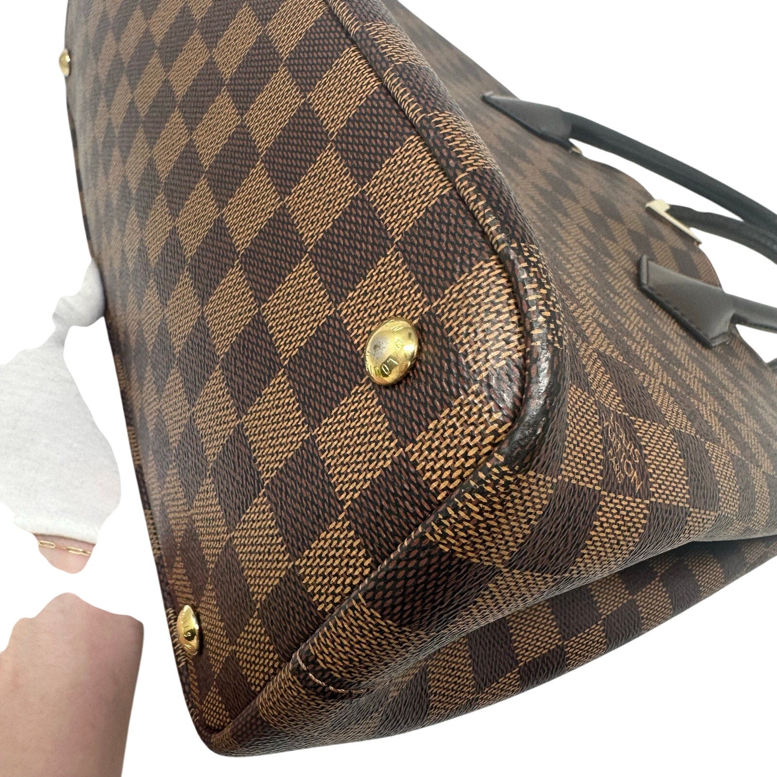 Louis Vuitton LV Damier Ebene Kensington handbag Purse