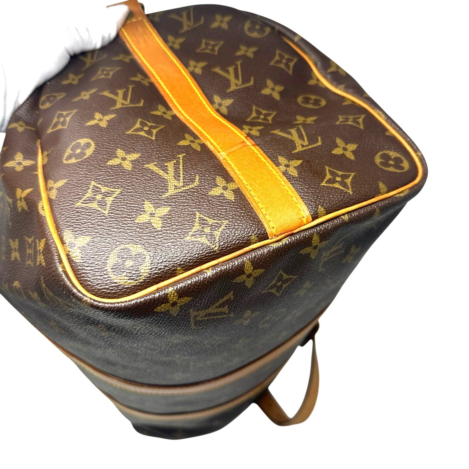 Louis Vuitton LV Monogram Keepall 45 Bandoulier Bando Bag Duffle
