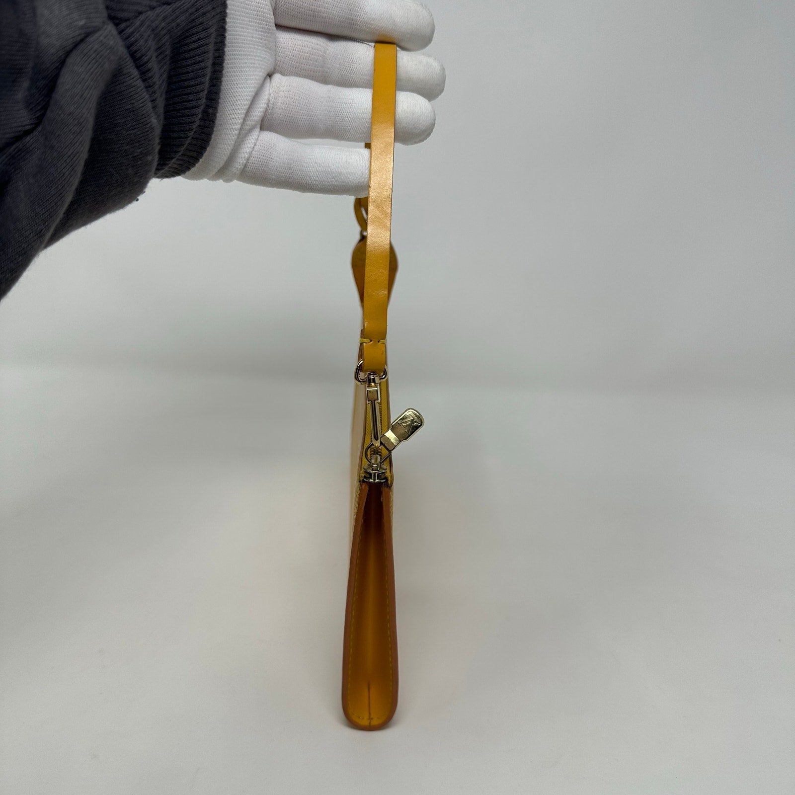 Louis Vuitton LV Yellow Epi Leather Pochette Accessoires Pouch