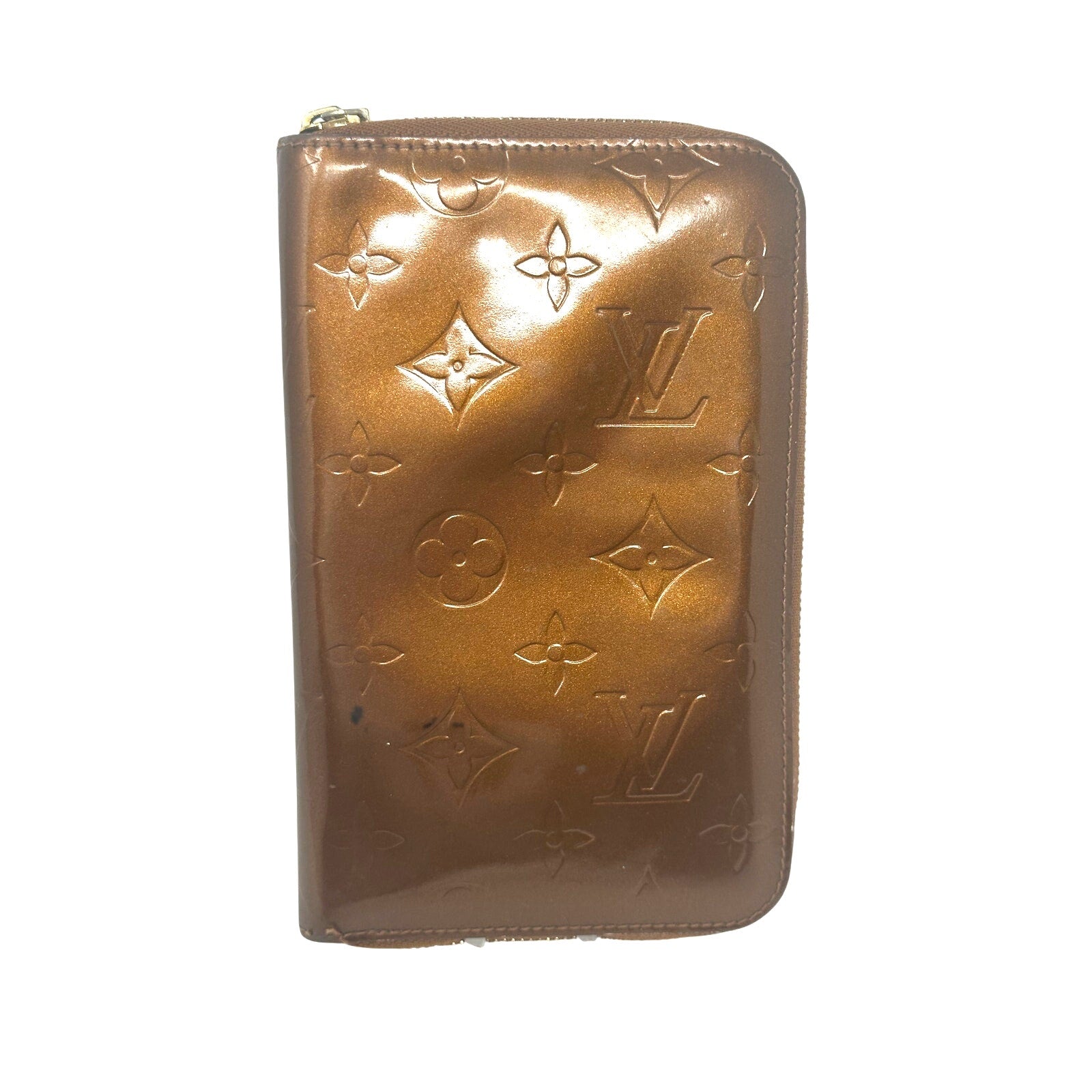 Louis Vuitton LV Vernis Monogram Eldridge Wallet Bronze