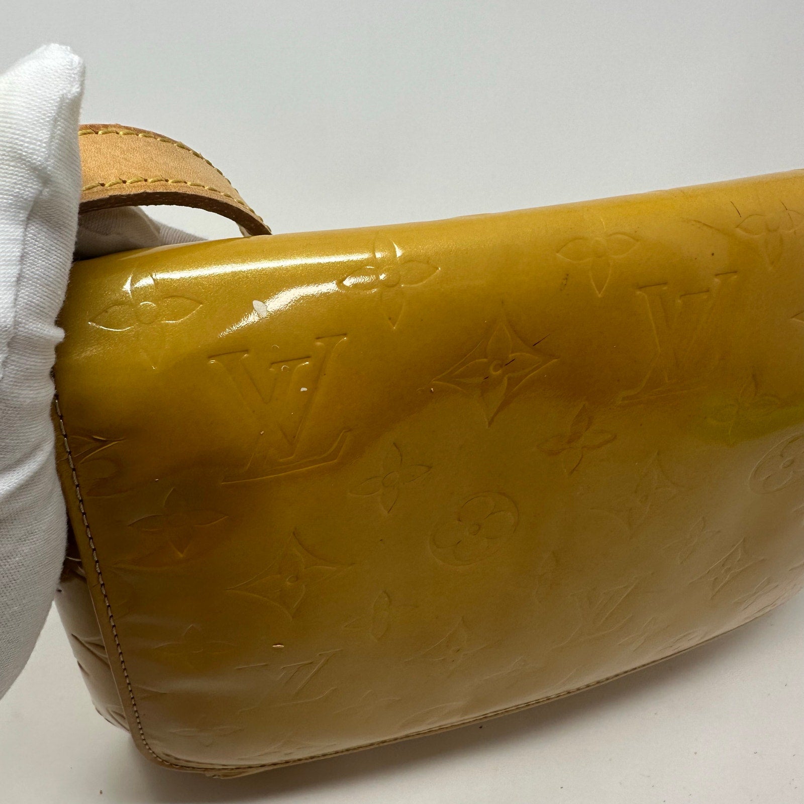 Louis Vuitton LV Vernis Yellow Thompson Street Shoulder Bag