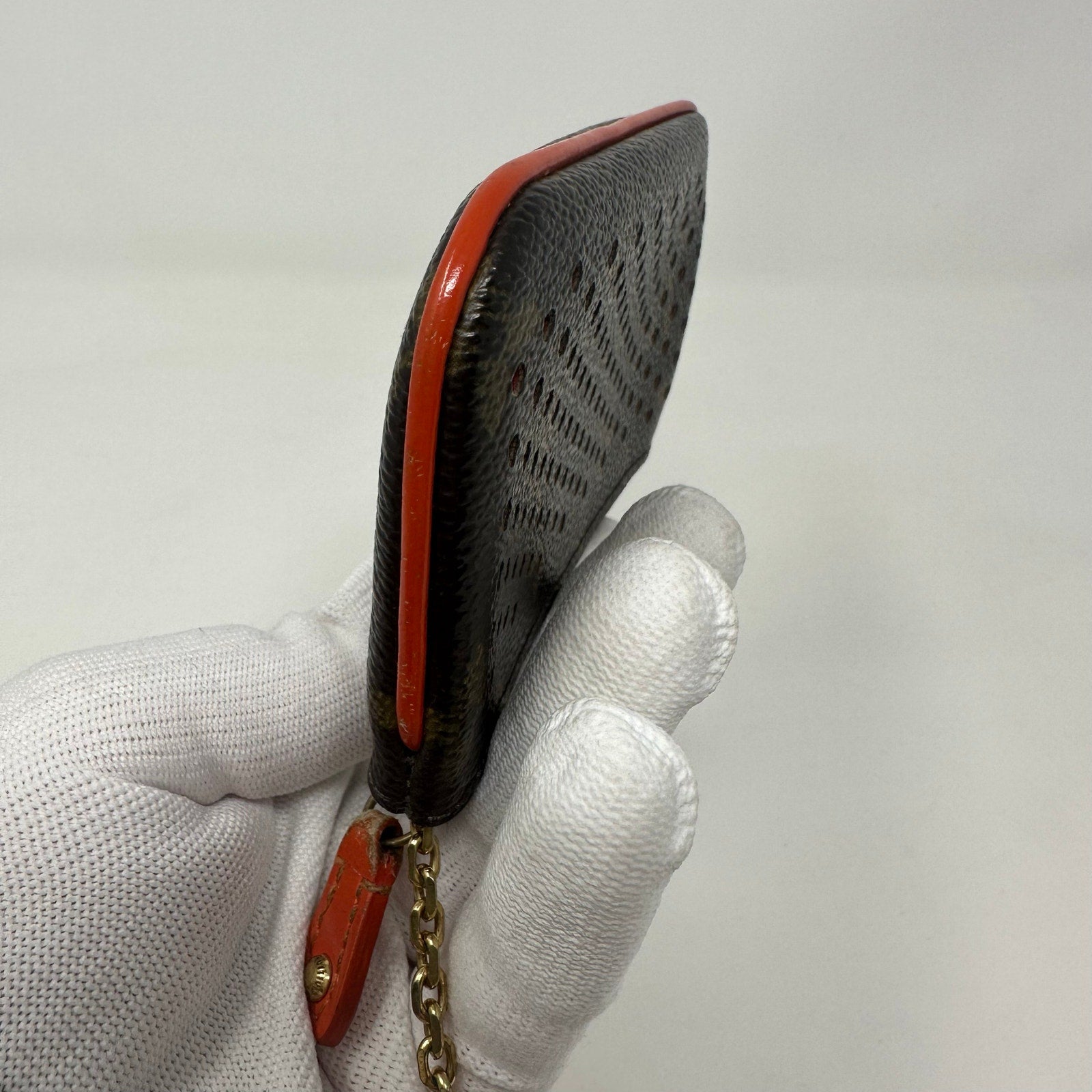 Louis Vuitton LV Monogram Perfo Pochette Cles Wallet Coin Pouch