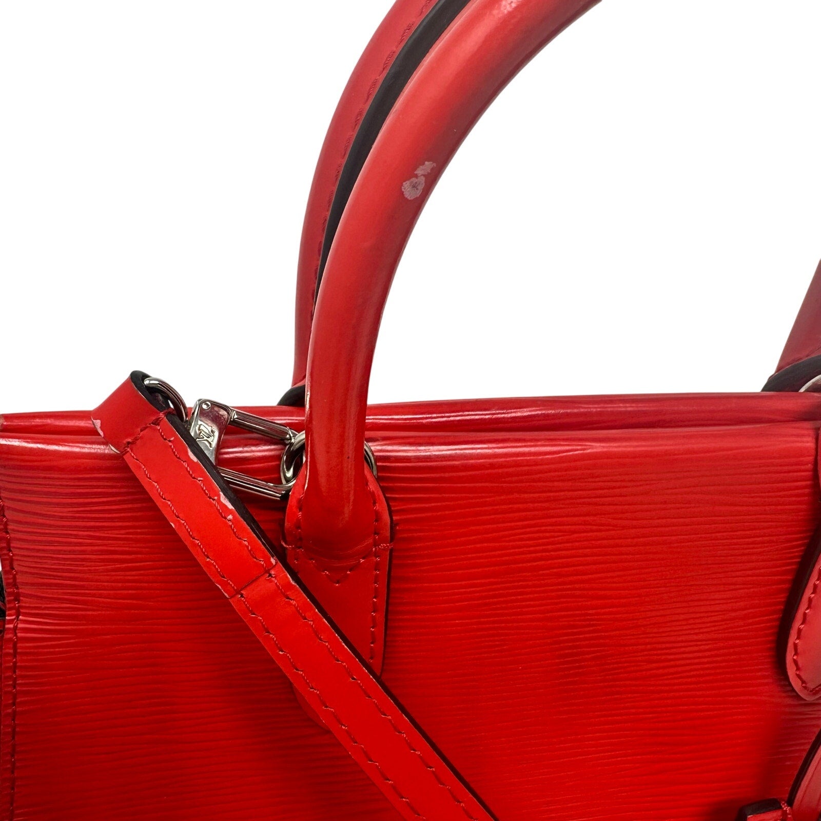 Louis Vuitton LV Marly BB Epi Leather Shoulder Bag Coquelicot Red Crossbody