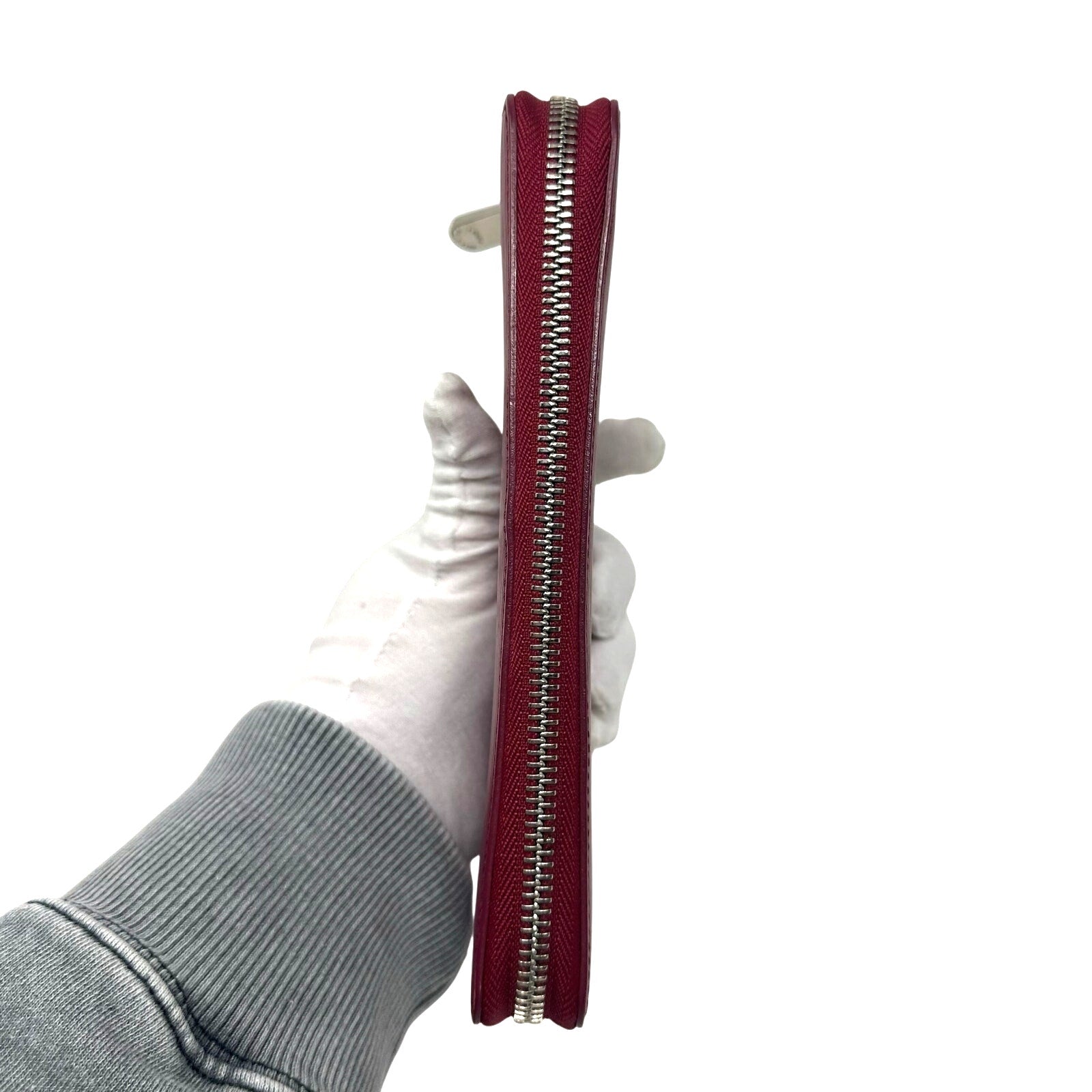 Louis Vuitton LV Epi Leather Zippy Long Wallet Burgundy