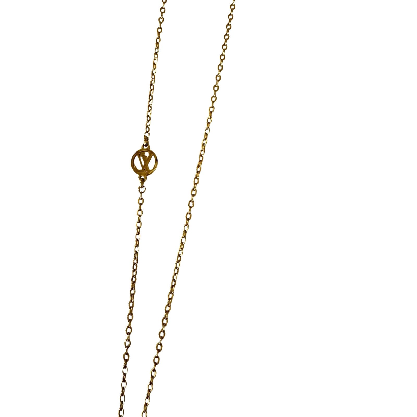 Louis Vuitton LV Mixed Metals Nannogram Pendant Necklace