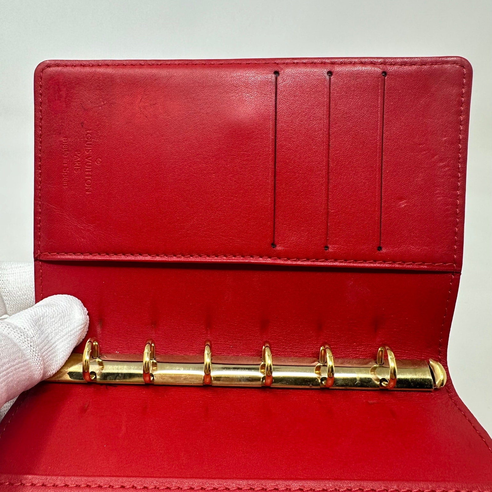 Louis Vuitton LV Agenda PM Cover Vernis Red