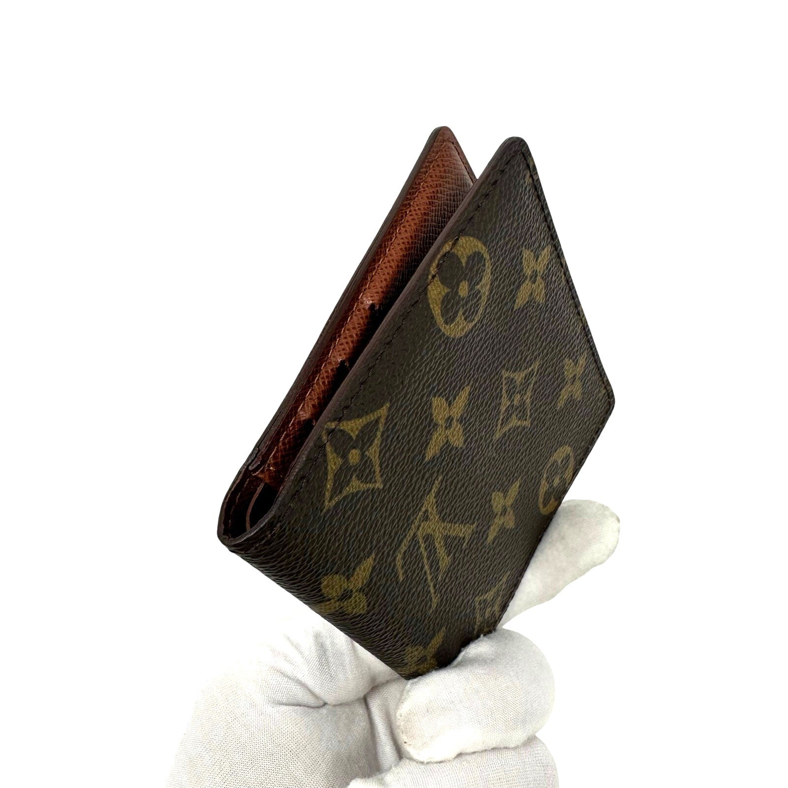 Louis Vuitton LV Monogram Slim Profile Bifold Wallet Card Holder