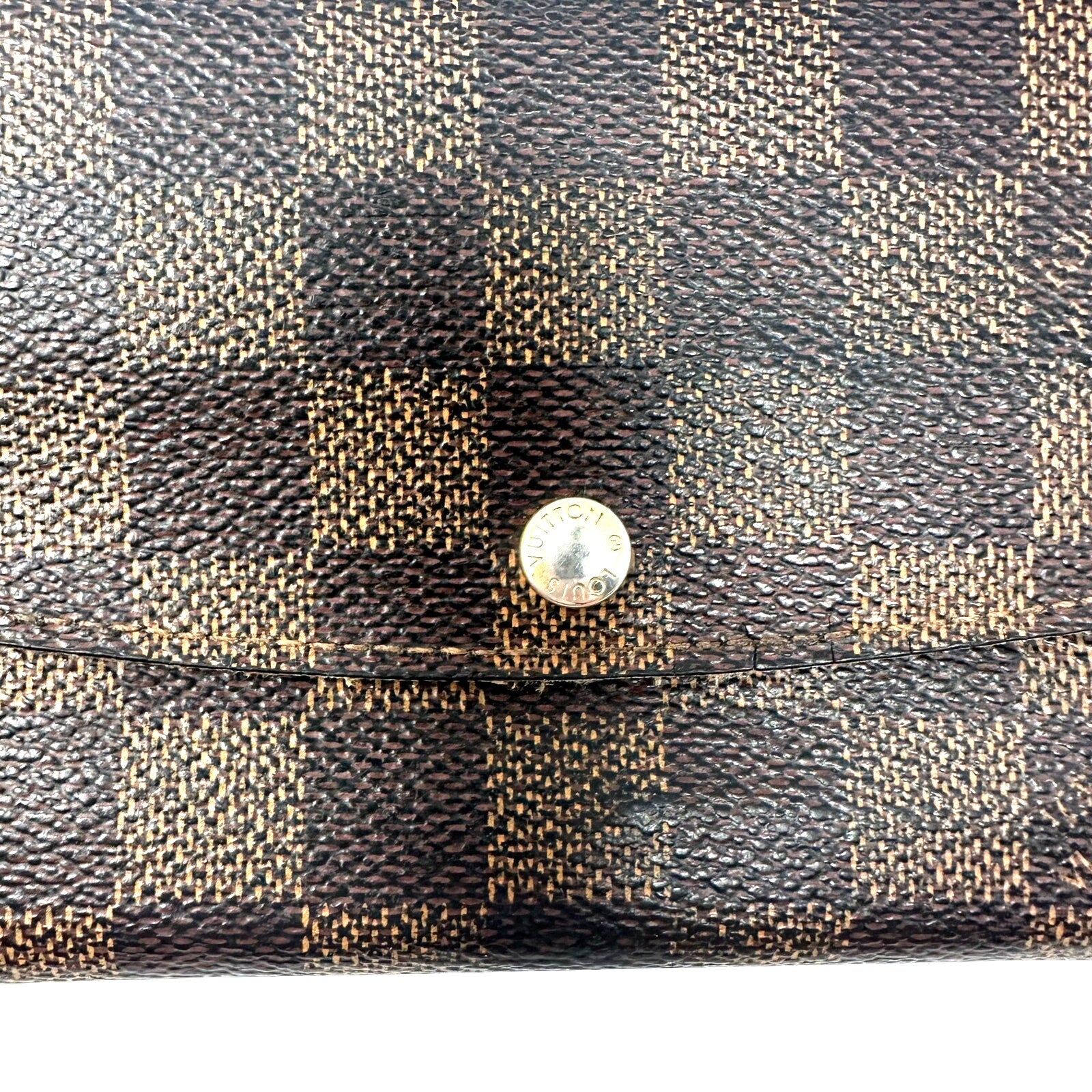 Louis Vuitton LV Damier Ebene Emilie Long Wallet