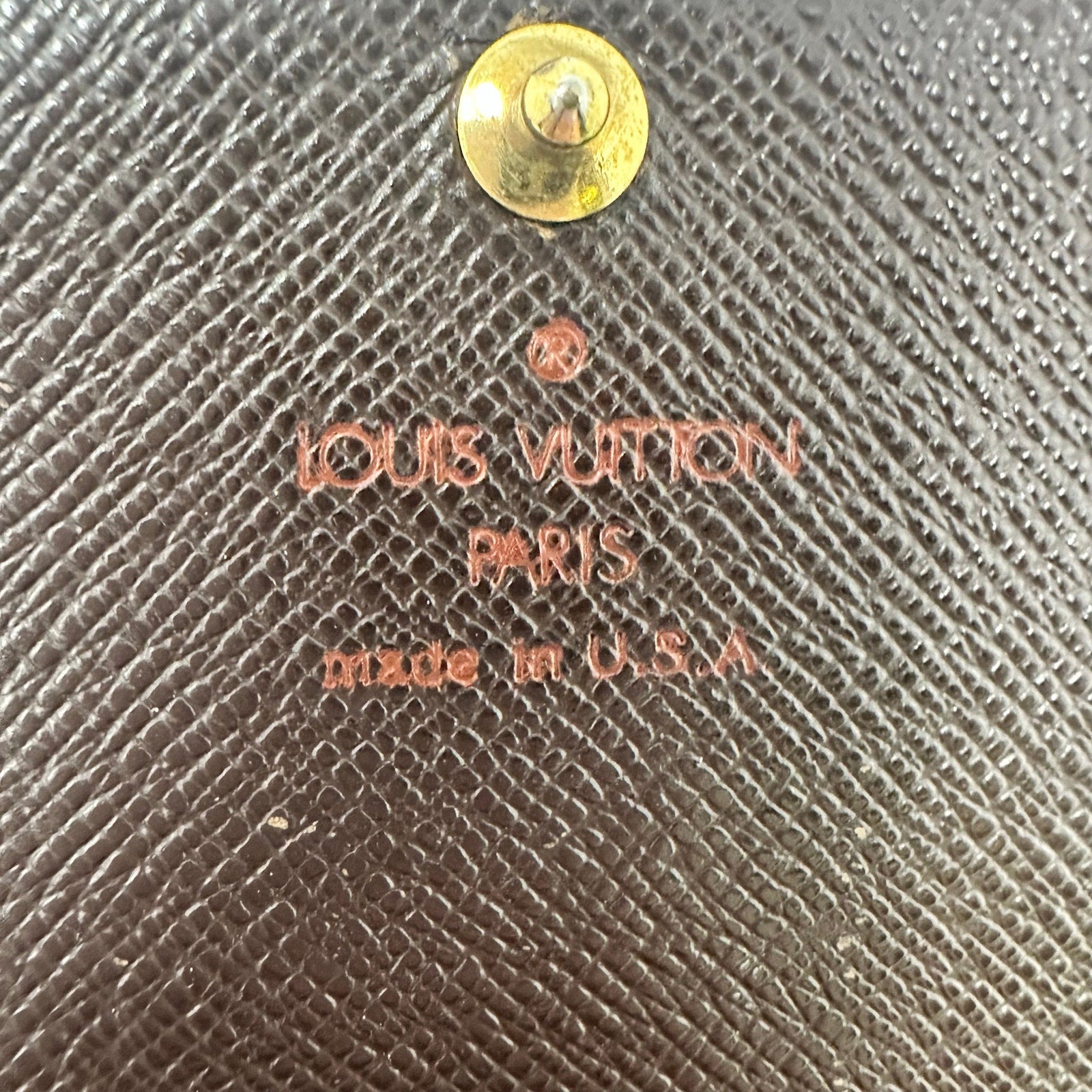 Louis Vuitton LV Damier Ebene Porte Monnaie Tresor Wallet