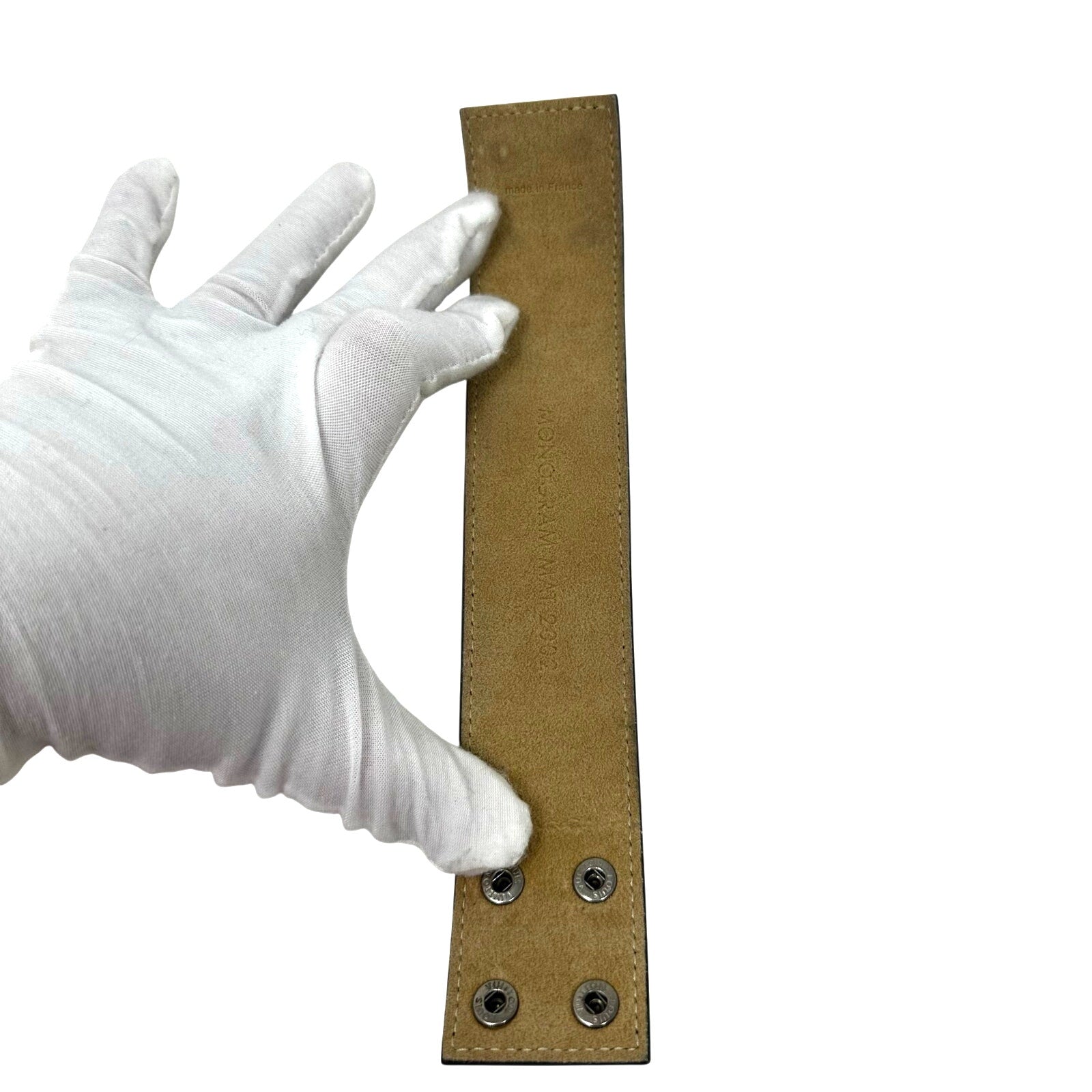 Louis Vuitton Monogram Mat 2002 Cuir Bleu Bracelet Armband