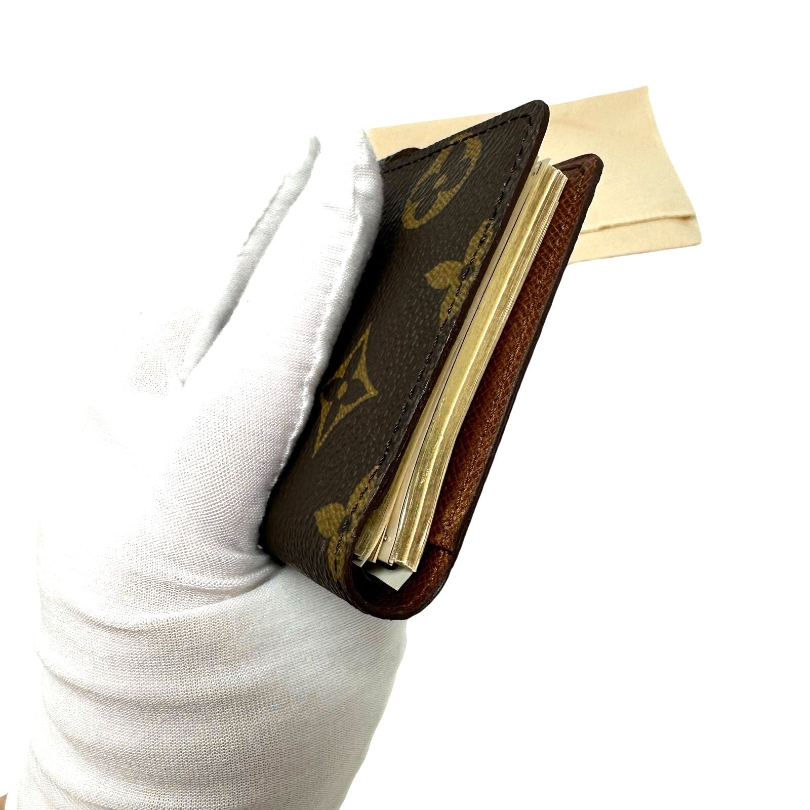 Louis Vuitton Monogram Mini Diary Cover Address Phone Book With Pencil