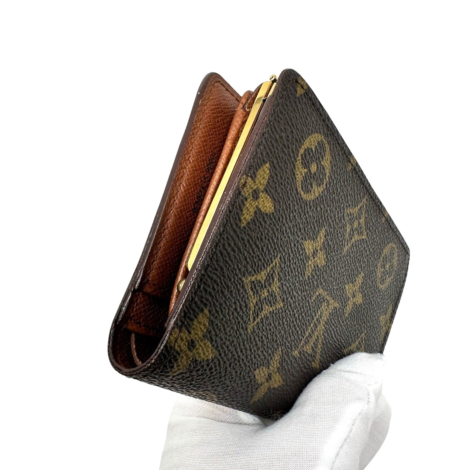 Louis Vuitton LV Monogram Kisslock Wallet