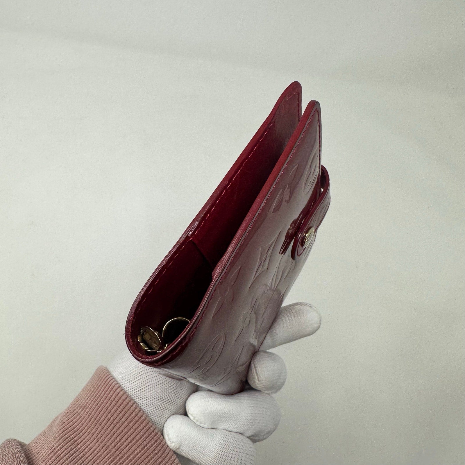 Louis Vuitton LV Agenda PM Cover Vernis Dark Red