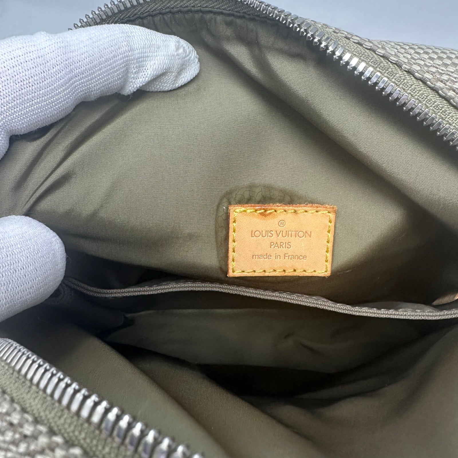 Louis Vuitton LV Damier Geant Citadin Messenger Bag Sable Green