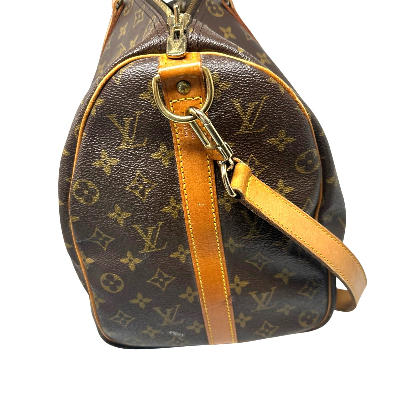 Louis Vuitton LV Monogram Keepall 45 Bandoulier Bando Bag Duffle