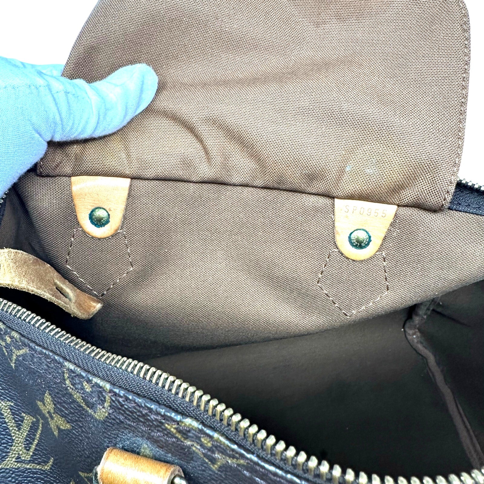 Louis Vuitton LV Monogram Speedy 35 Boston Bag