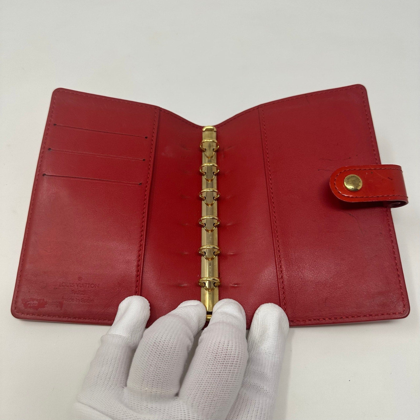 Louis Vuitton LV Agenda PM Cover Vernis Red