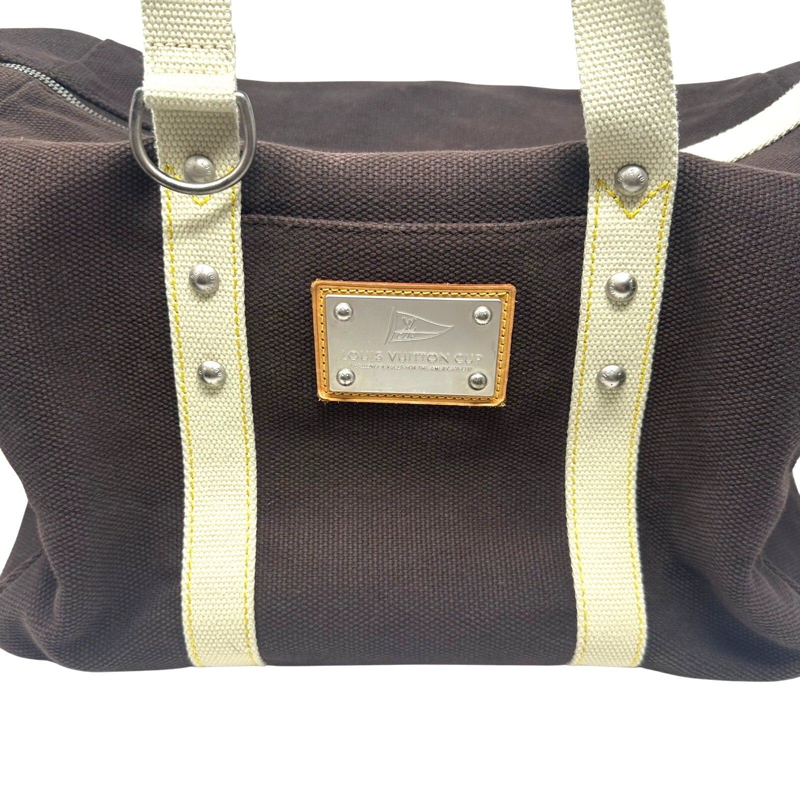 Louis Vuitton LV Cup Antigua Sac Weekender Duffle Bag Brown