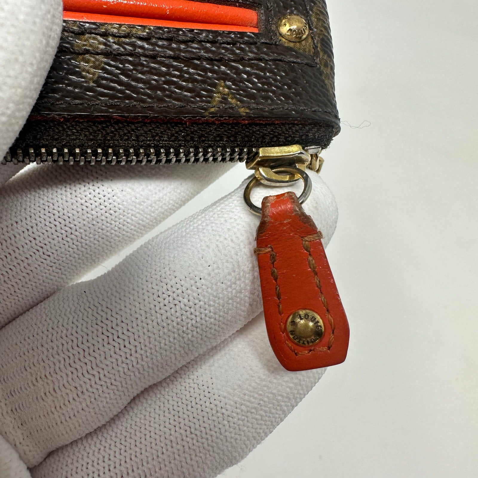 Louis Vuitton LV Monogram Perfo Pochette Cles Wallet Coin Pouch