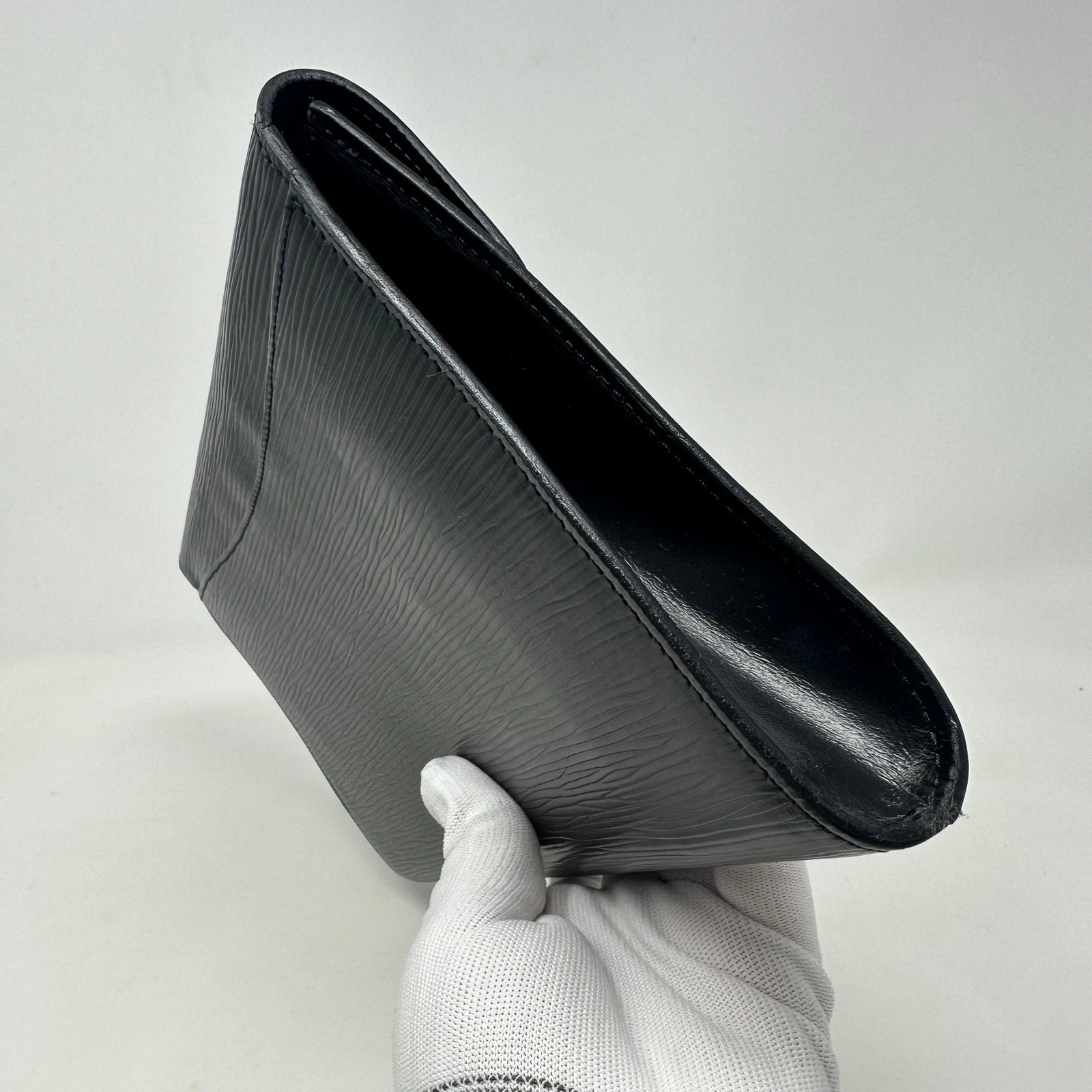 Louis Vuitton LV Art Deco Epi Leather Black Clutch Bag