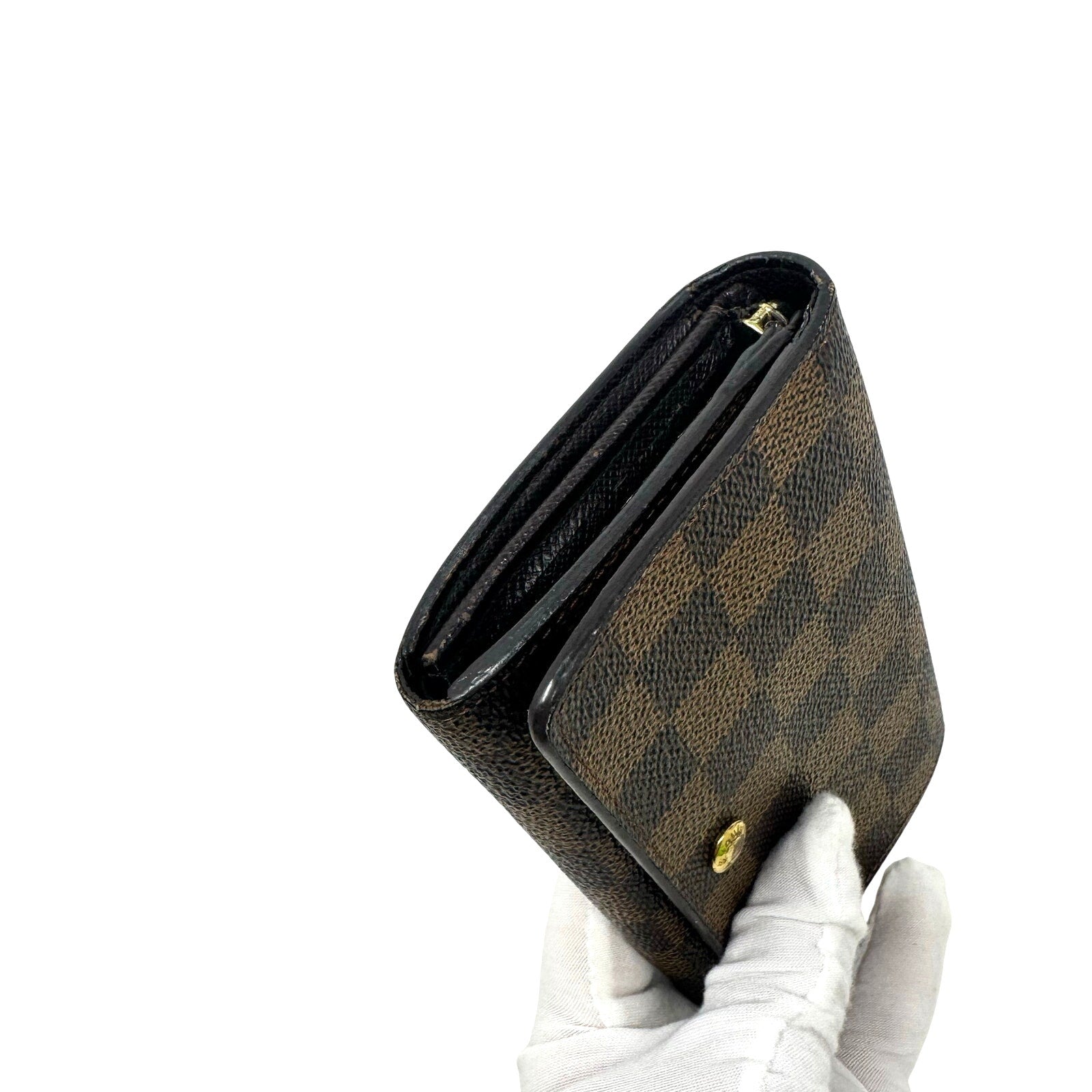Louis Vuitton LV Damier Ebene Porte Monnaie Tresor Wallet