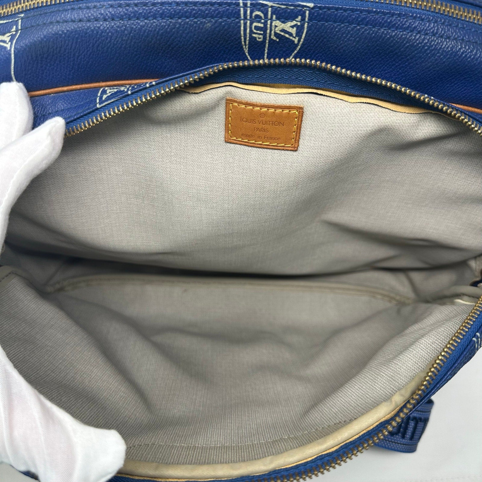 Louis Vuitton LV Cup Blue Monogram Sail Sac Cowes Messenger Bag