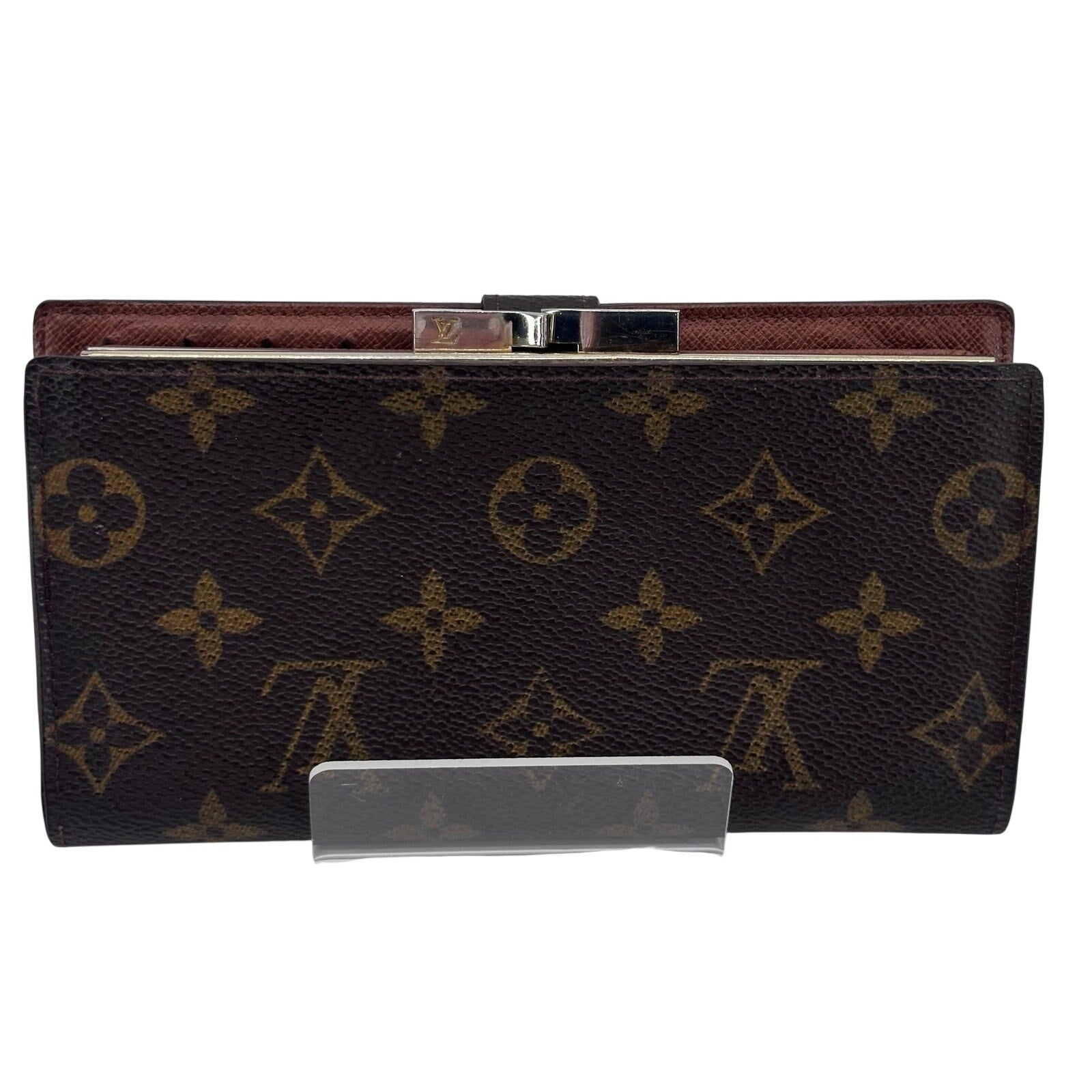 Louis Vuitton LV Monogram Kisslock Long Wallet