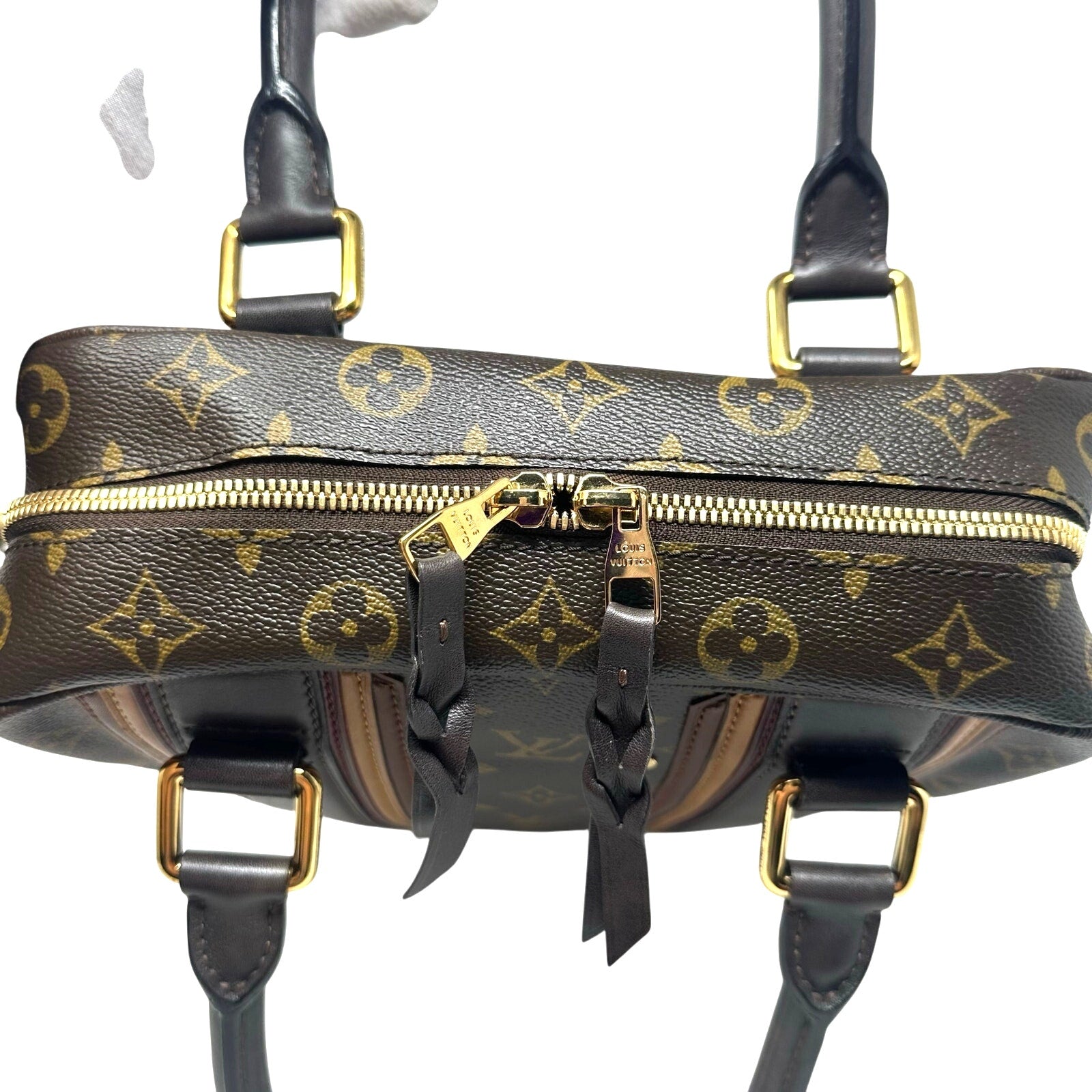 Louis Vuitton LV Monogram Bequia Porte Documents Vertical Bag