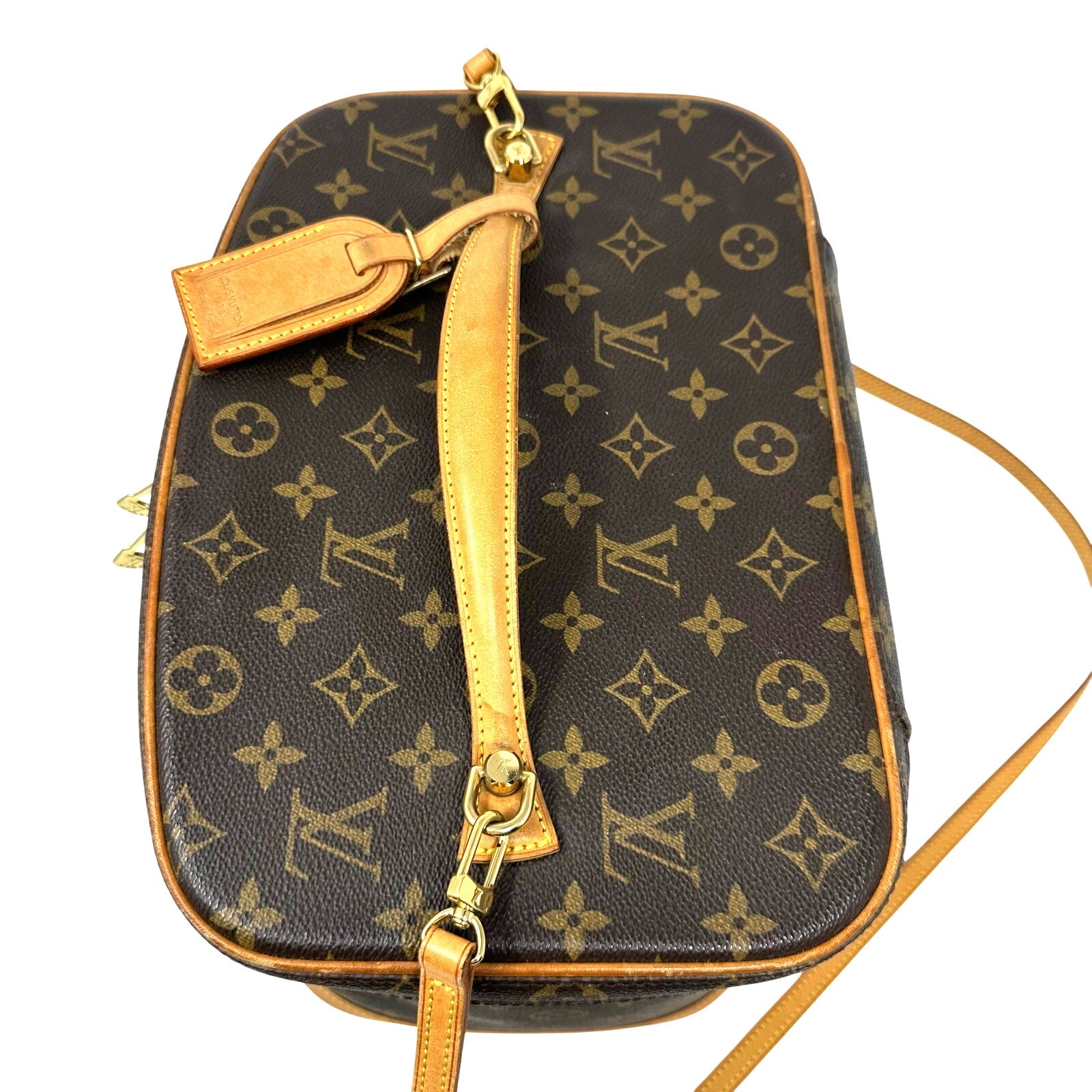 Louis Vuitton LV Monogram Nice Vanity Case Bag Long Strap