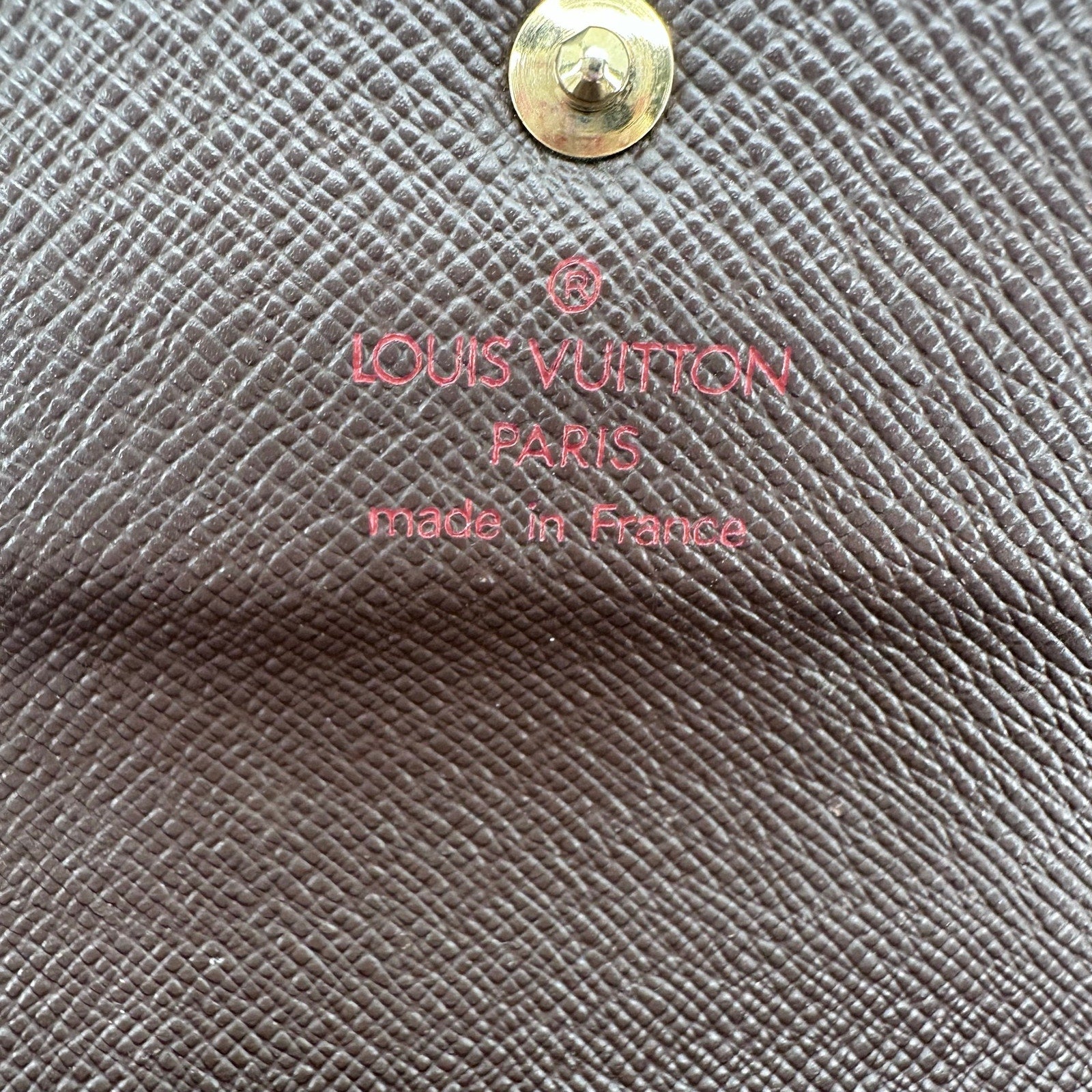 Louis Vuitton LV Damier Ebene Porte Tresor Etui Papie International Wallet