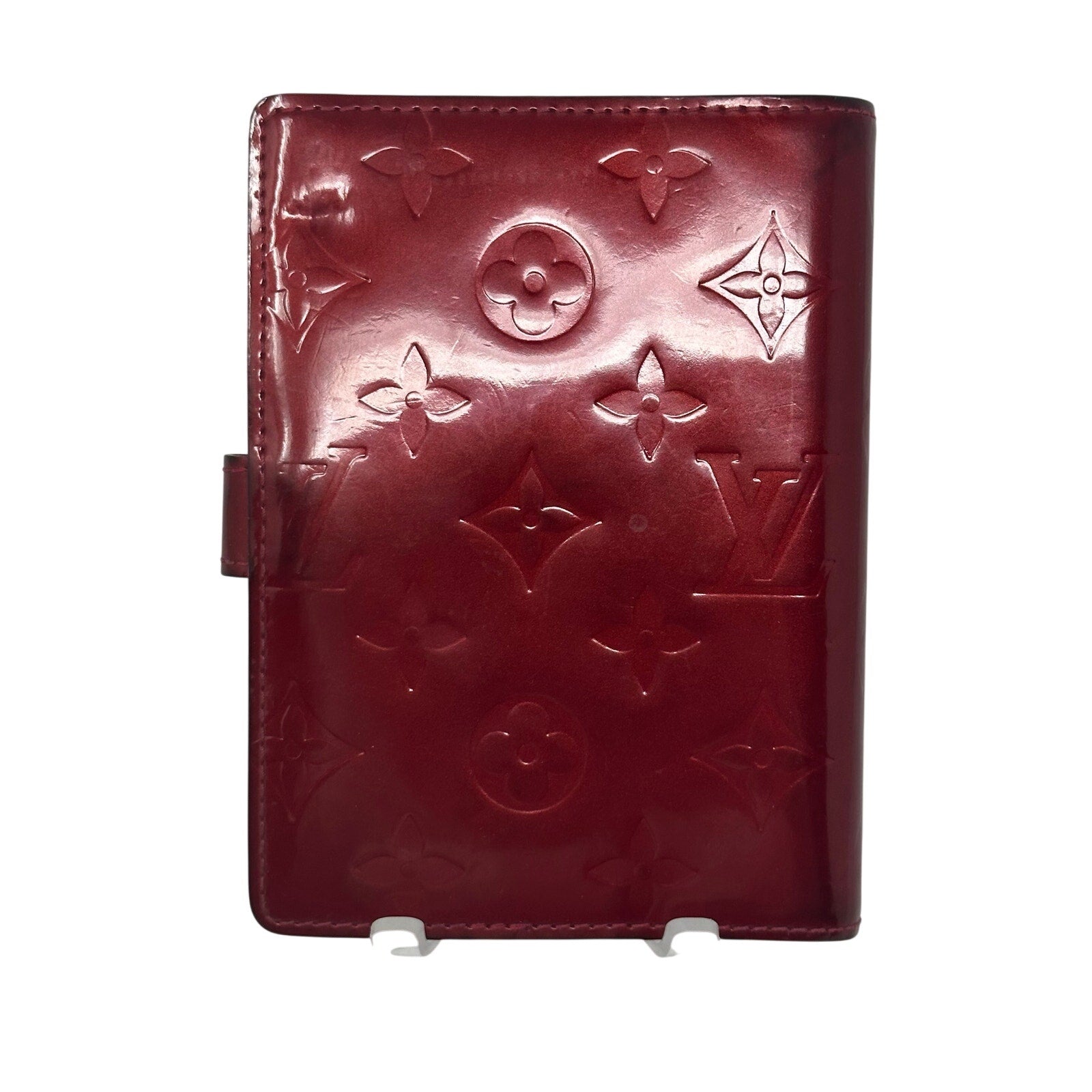 Louis Vuitton LV Agenda PM Cover Vernis Dark Red