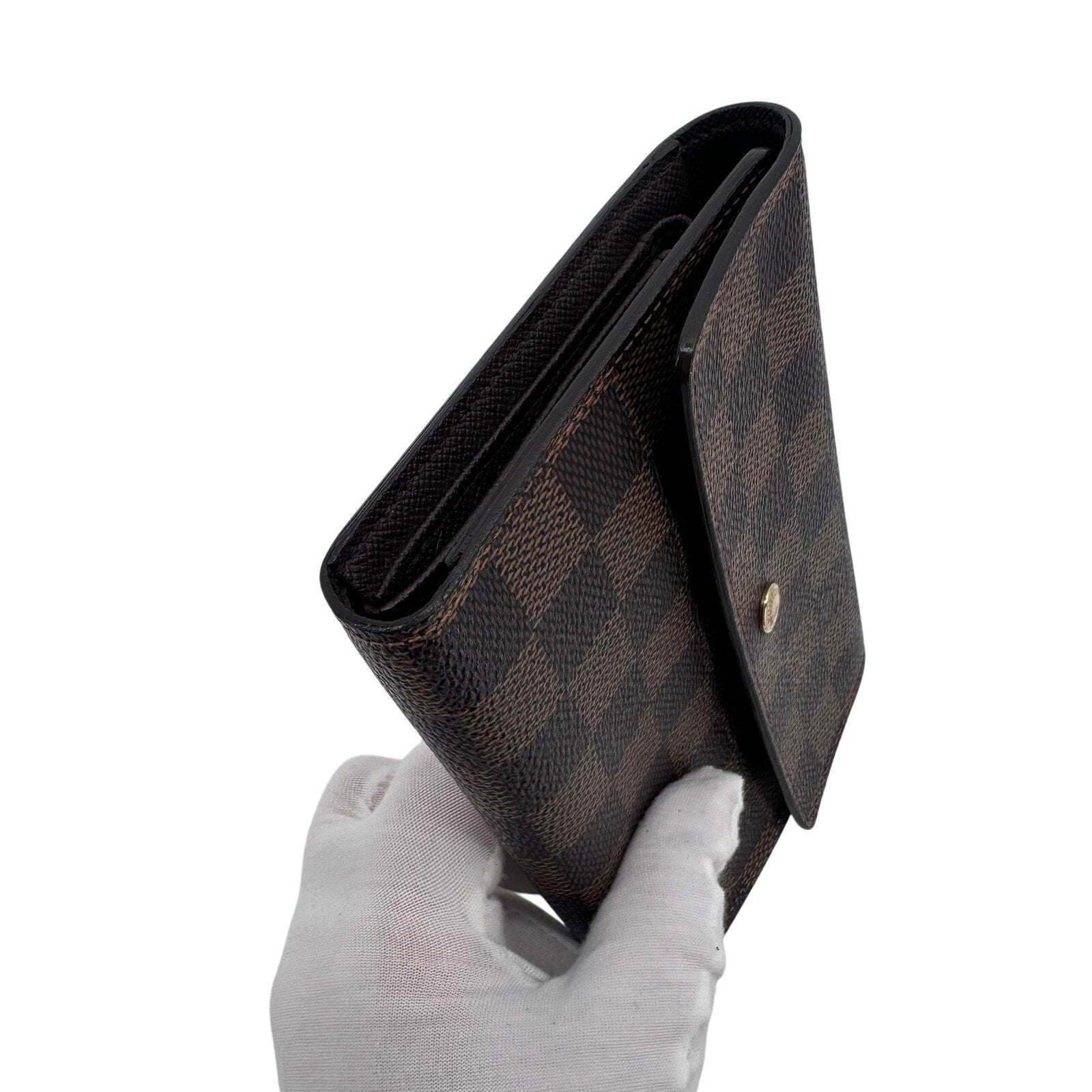 Louis Vuitton LV Damier Ebene Porte Tresor Etui Papie International Wallet