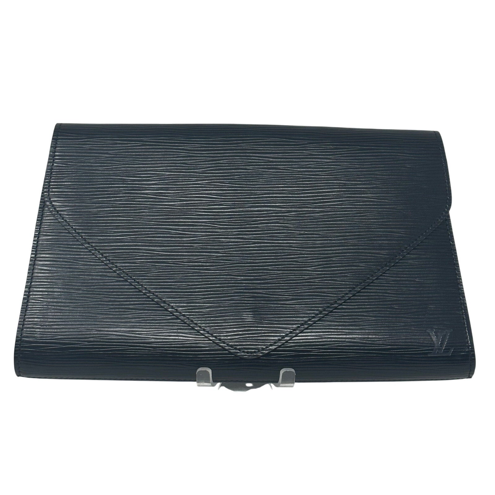 Louis Vuitton LV Art Deco Epi Leather Black Clutch Bag